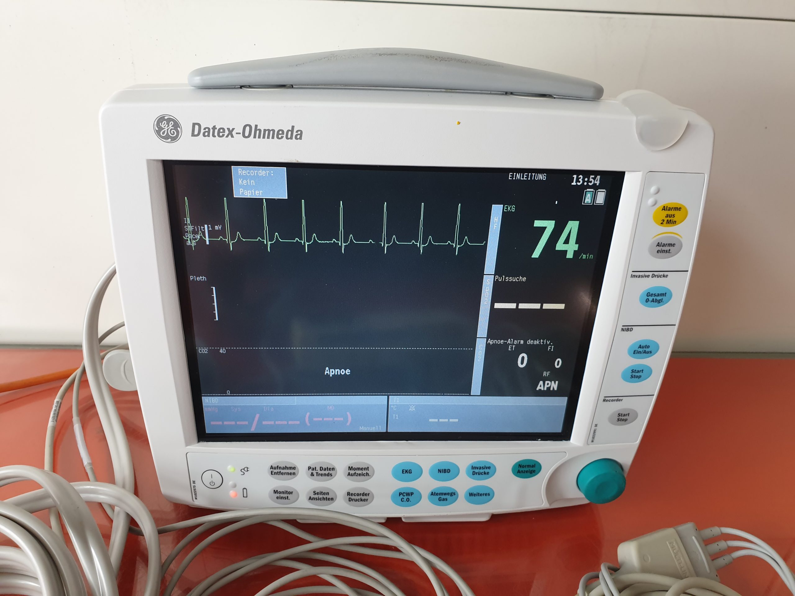 Datex Ohmeda F-FMW-00 Patientenmonitor Monitor mit E-PSMP-00 Modul + Mini D-fend + Zubehör — image 1 of 8