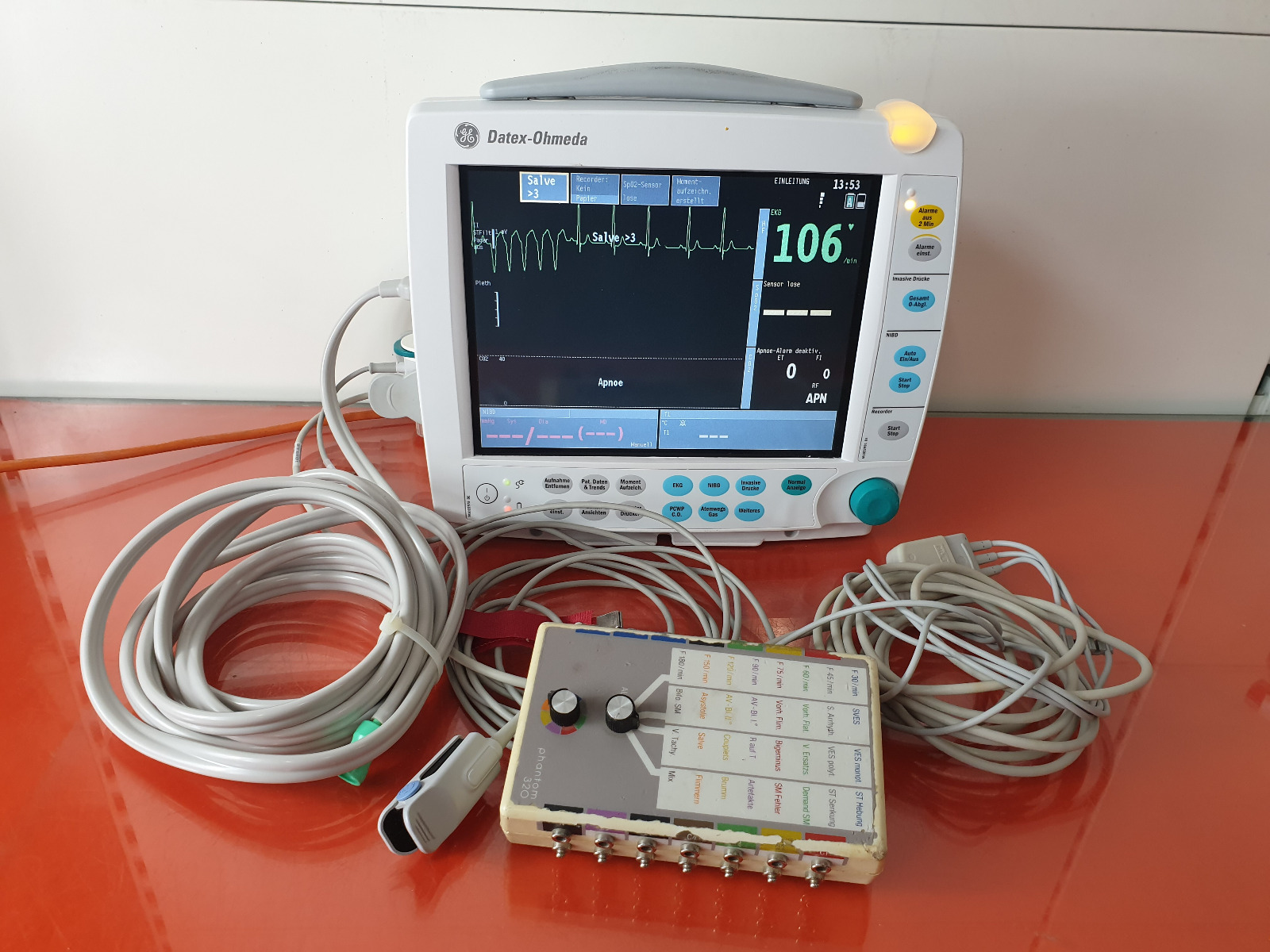 Datex Ohmeda F-FMW-00 Patientenmonitor Monitor mit E-PSMP-00 Modul + Mini D-fend + Zubehör thumbnail 4