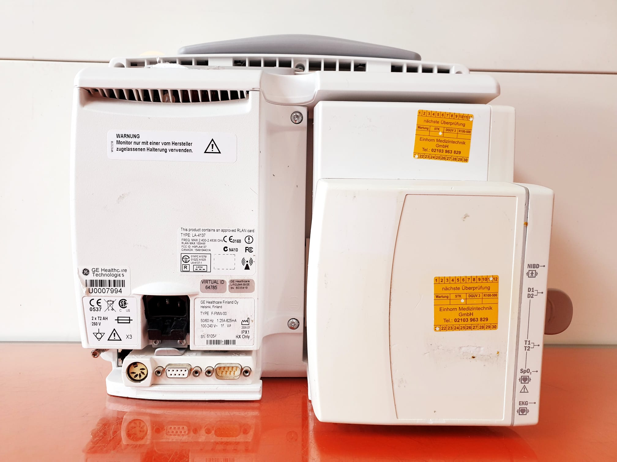 Datex Ohmeda F-FMW-00 Patientenmonitor Monitor mit E-PSMP-00 Modul + Mini D-fend + Zubehör thumbnail 8