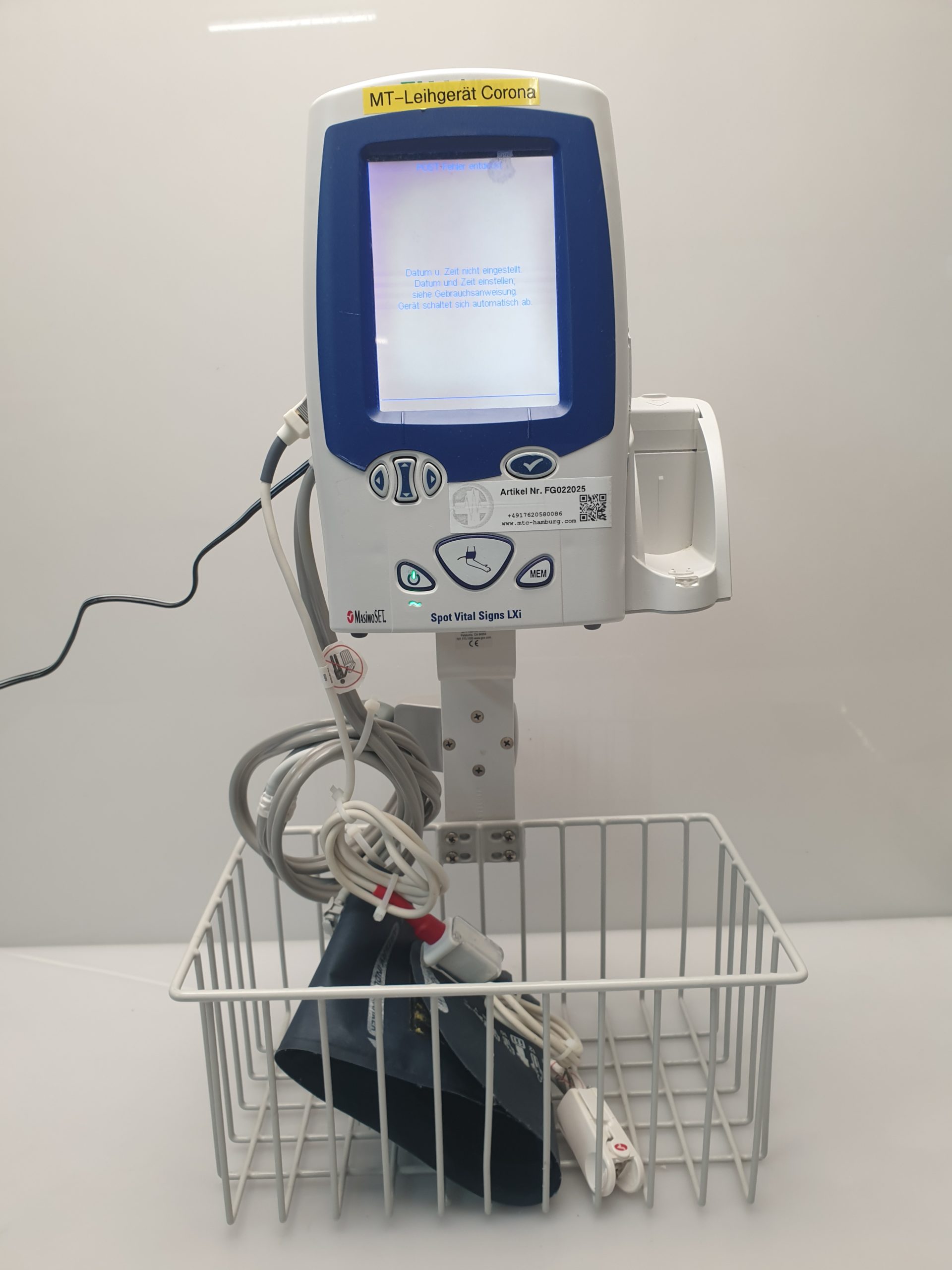 WelchAllyn Spot Vital Signs LXi 45NEO Überwachungsmonitor SpO2 + Blutdruck thumbnail 2