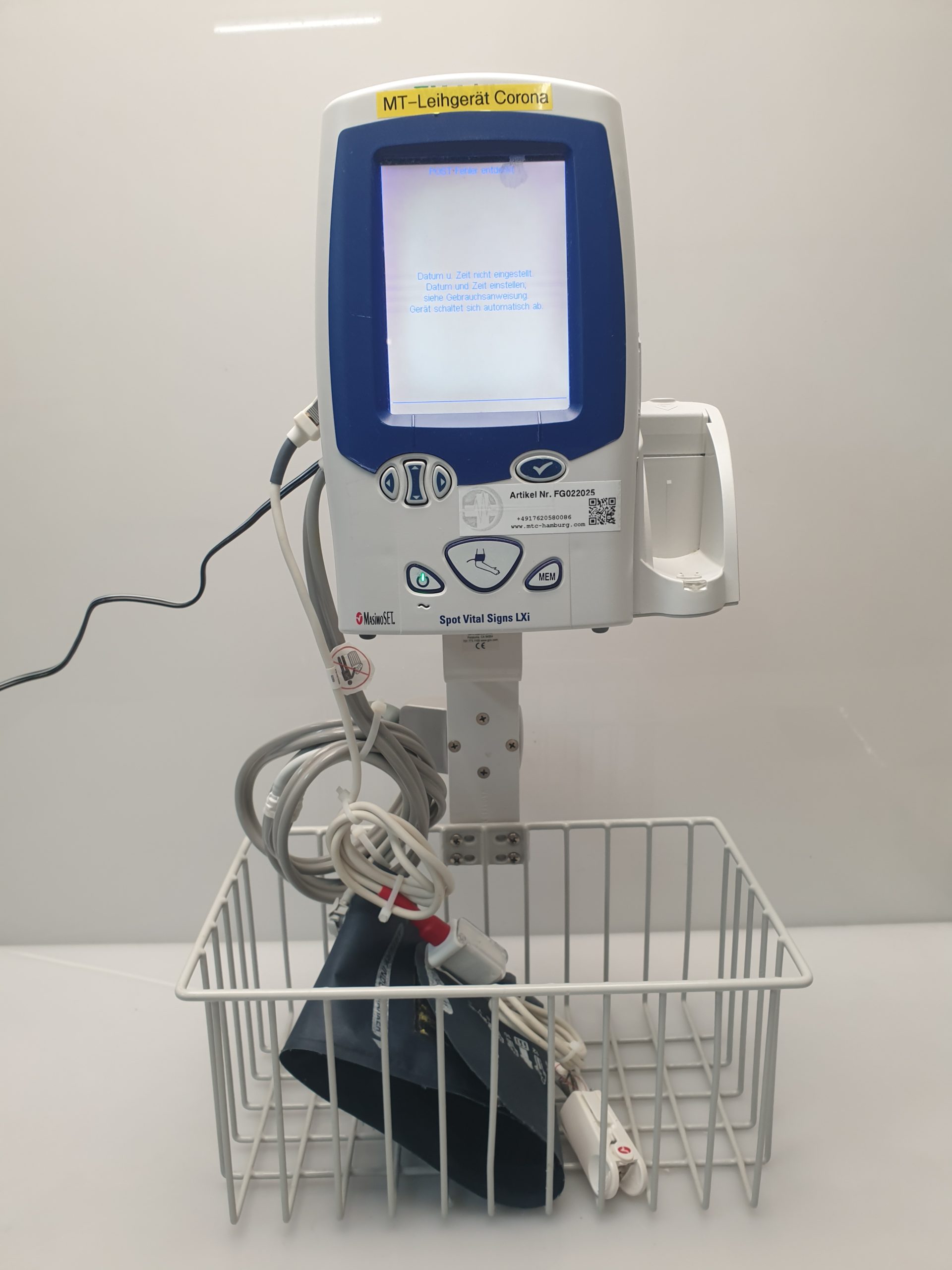 WelchAllyn Spot Vital Signs LXi 45NEO Überwachungsmonitor SpO2 + Blutdruck thumbnail 3