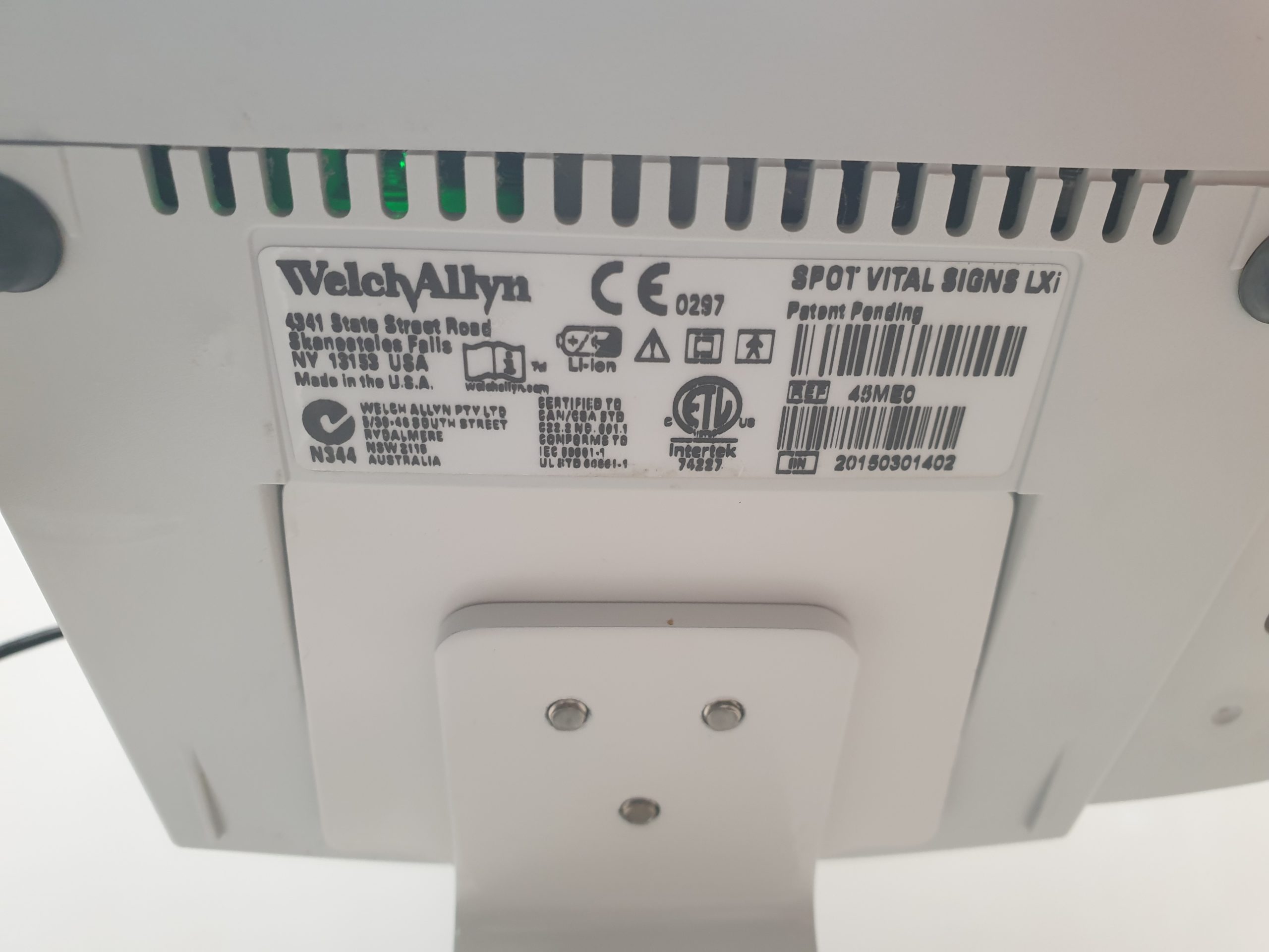 WelchAllyn Spot Vital Signs LXi 45NEO Überwachungsmonitor SpO2 + Blutdruck thumbnail 11