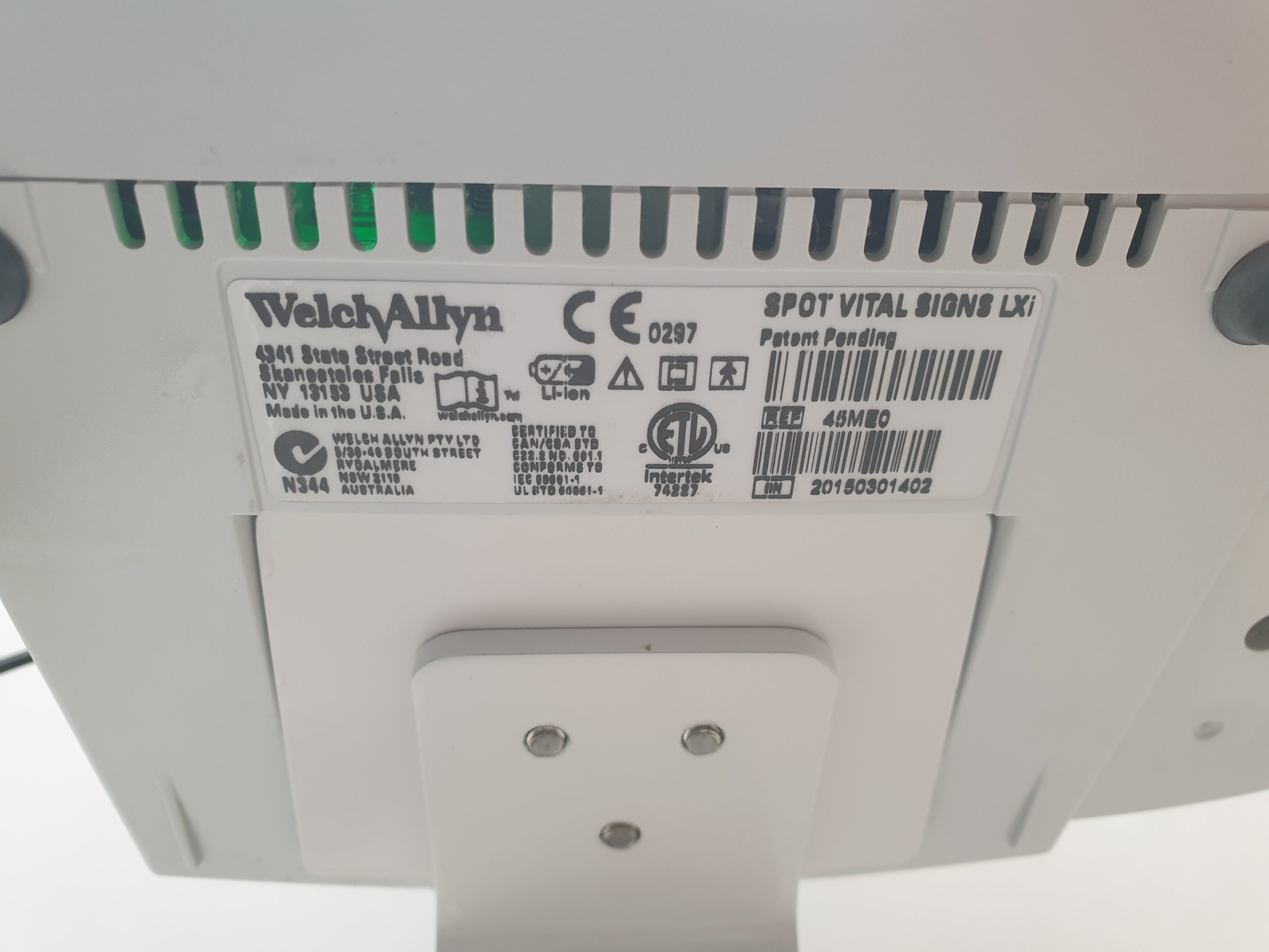 WelchAllyn Spot Vital Signs LXi 45NEO Überwachungsmonitor SpO2 + Blutdruck thumbnail 12