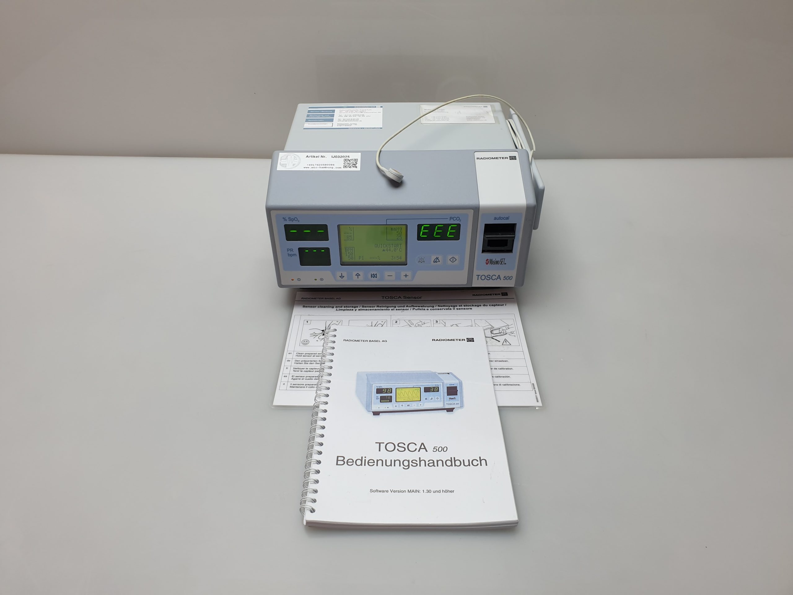 Radiometer TOSCA 500 Masimo set Spo2 Pco 2 Pulse Patient Oximeter Monitor Oxygen thumbnail 3