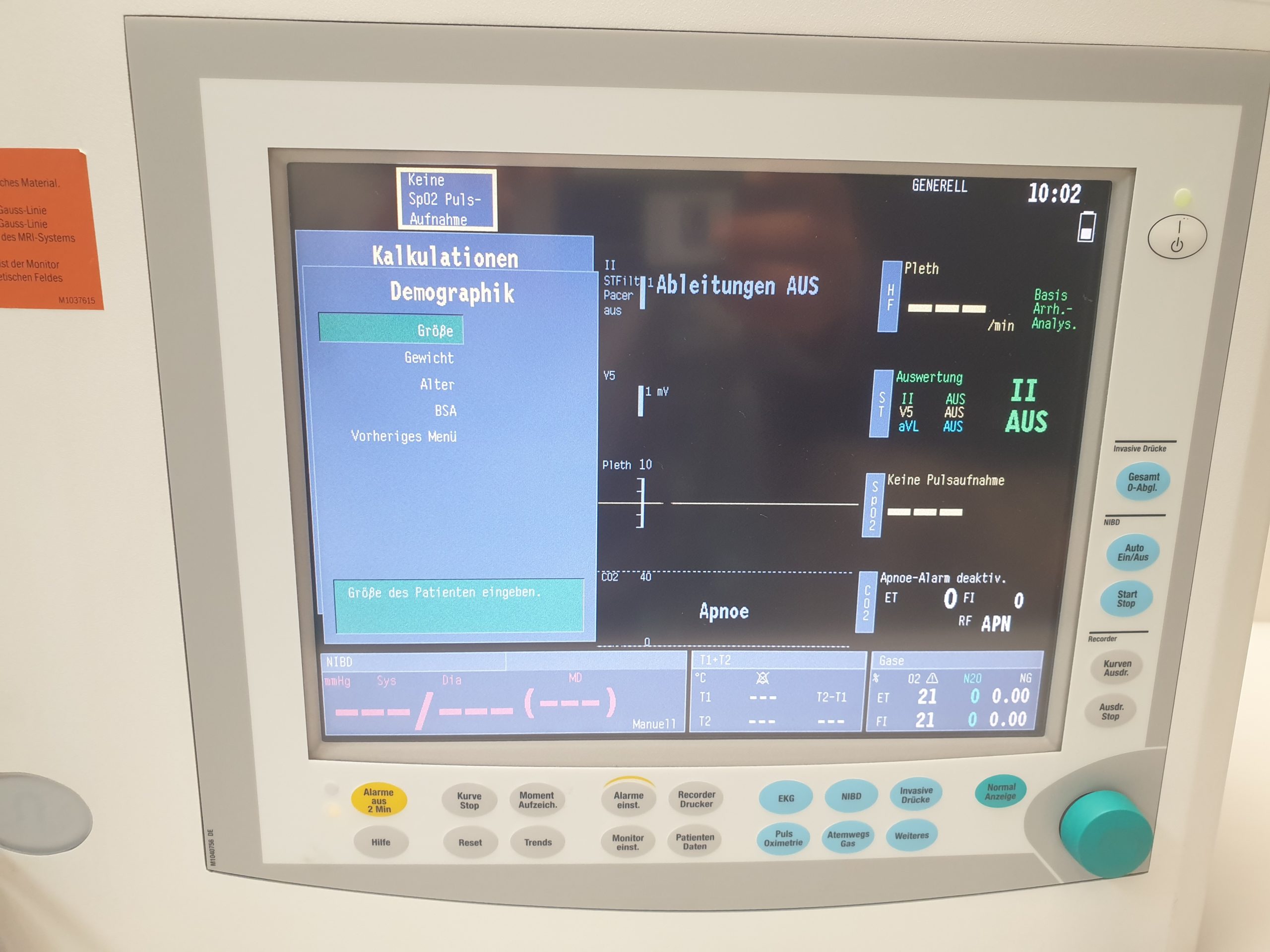 GE Datex-Ohmeda N-MRI2-01 Anesthesie MRI Patient Monitor thumbnail 11