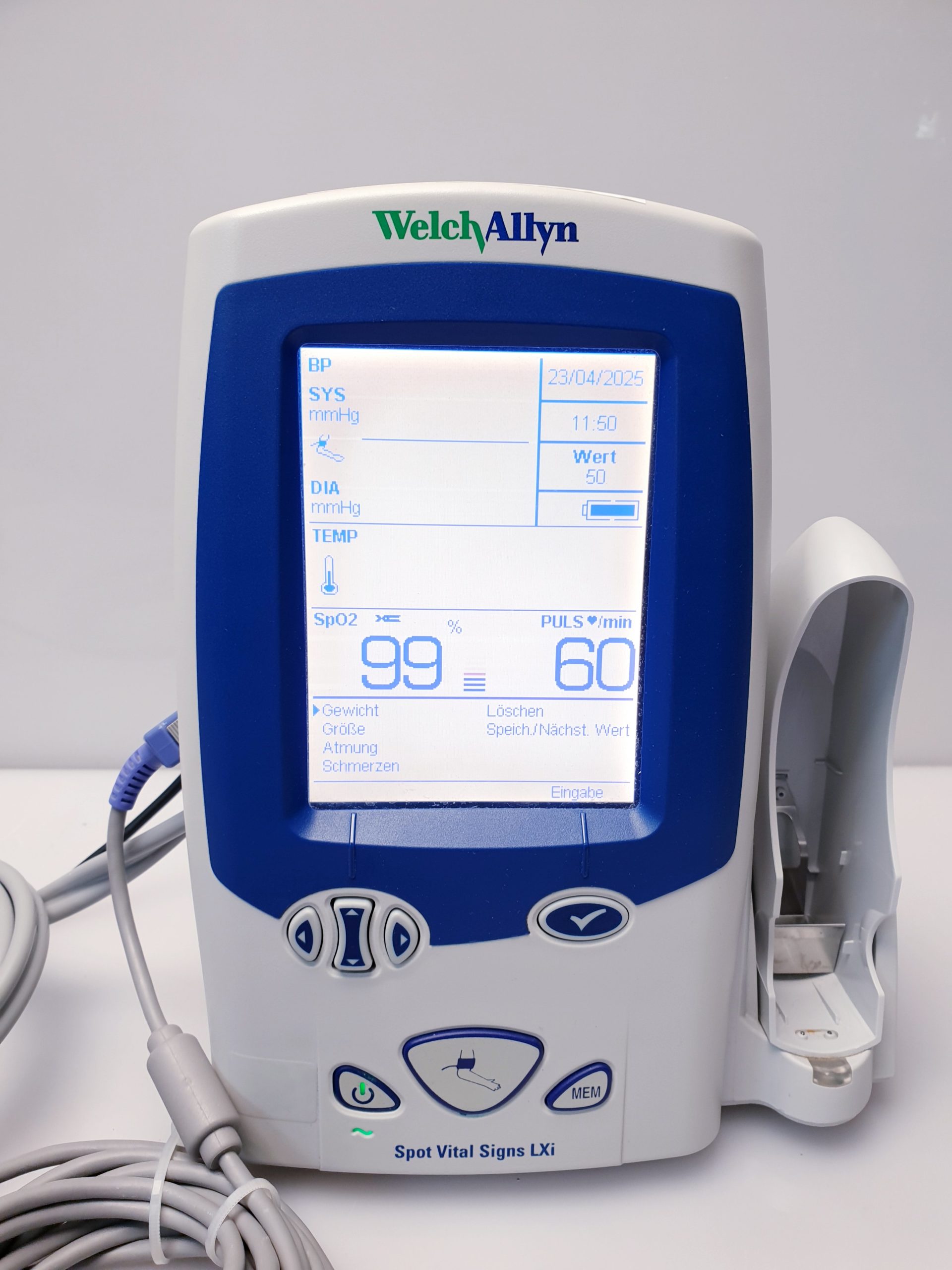 WelchAllyn Spot Vital Signs LXi 45NEO Überwachungsmonitor SpO2 -NiBp thumbnail 7