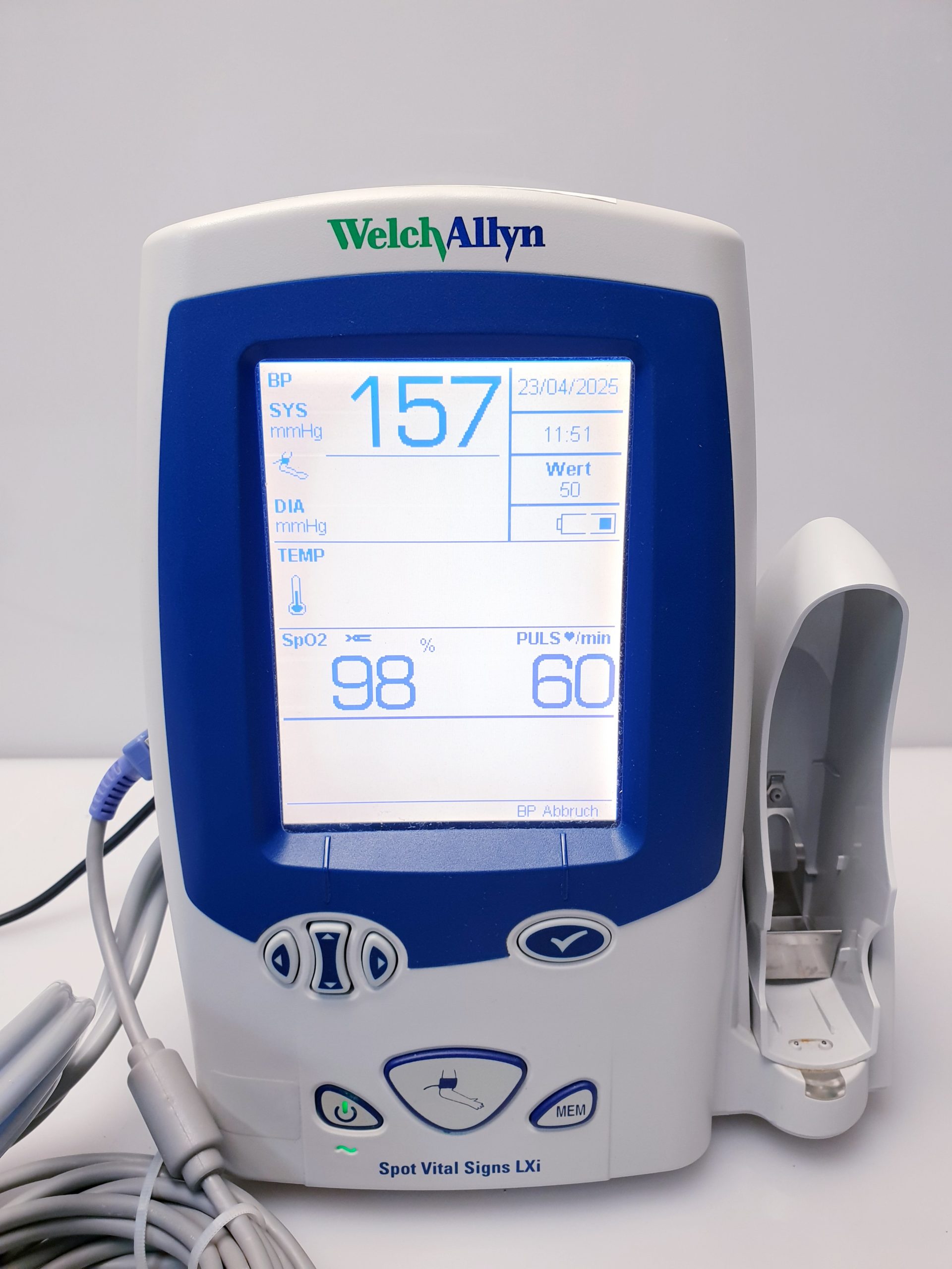 WelchAllyn Spot Vital Signs LXi 45NEO Überwachungsmonitor SpO2 -NiBp thumbnail 8