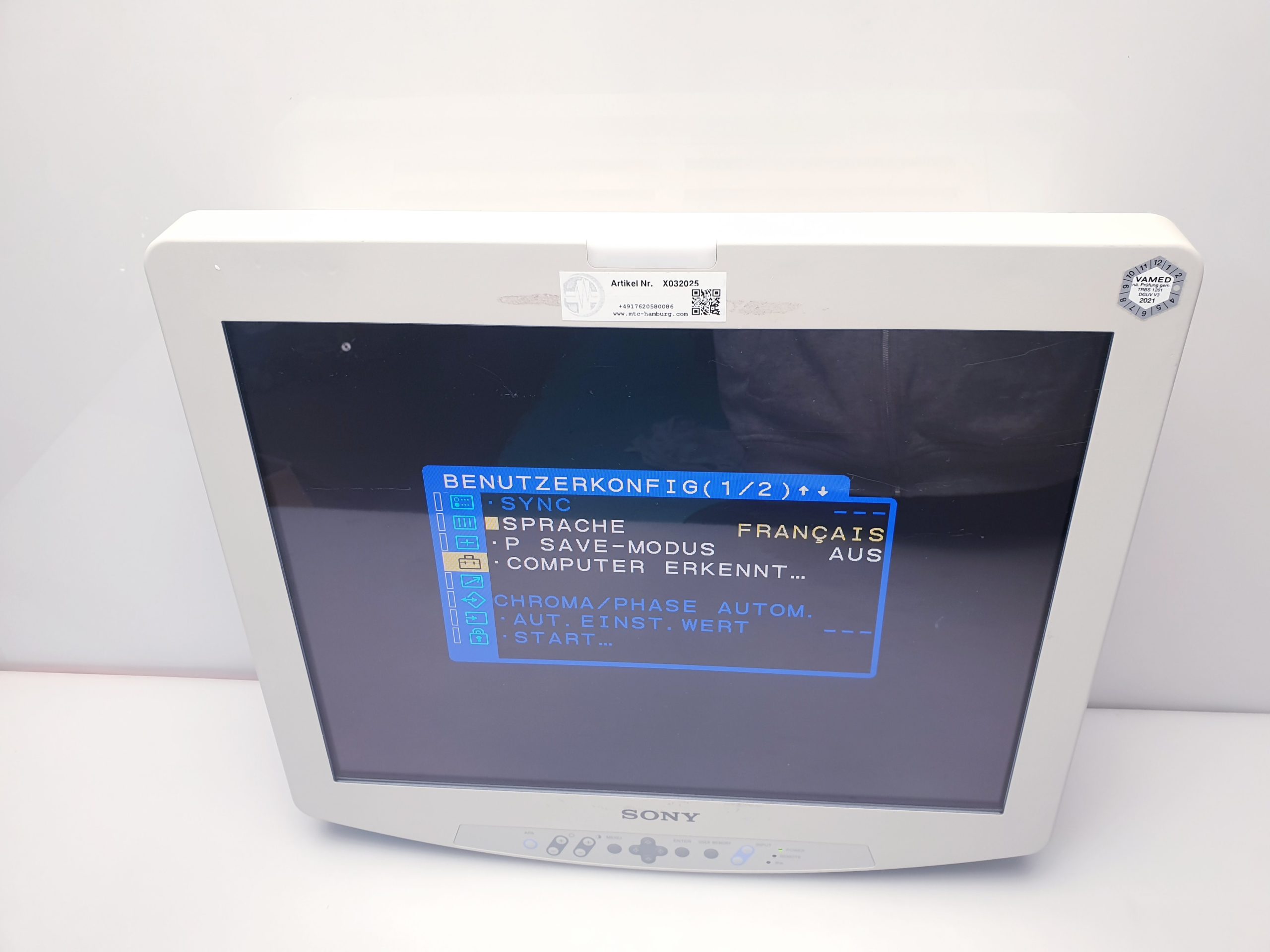 Sony LMD-2140MD LCD Monitor 21 thumbnail 10