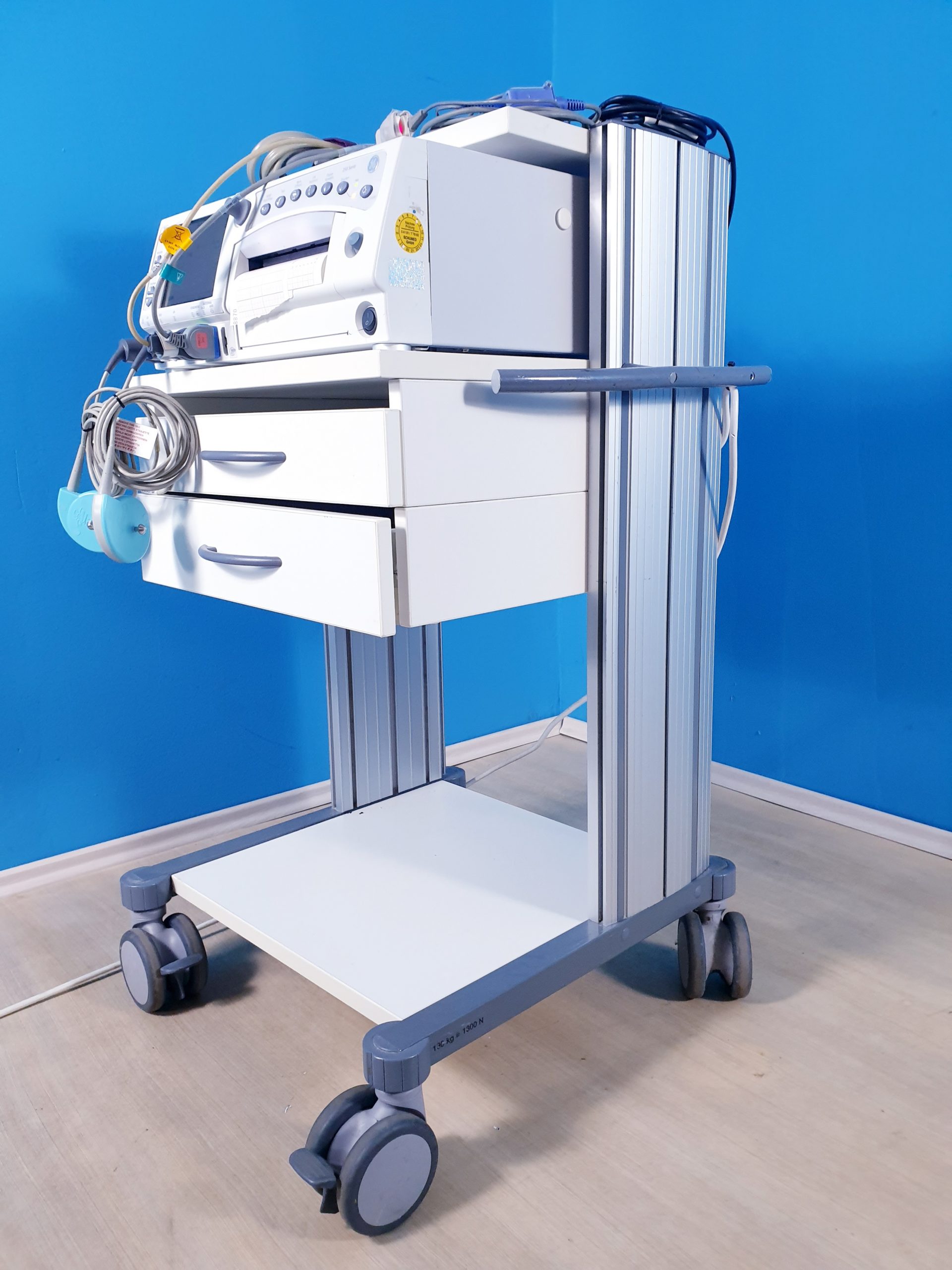 GE Corometrics 250 Series Fetal // Mutter Monitor mit Zubehör thumbnail 8