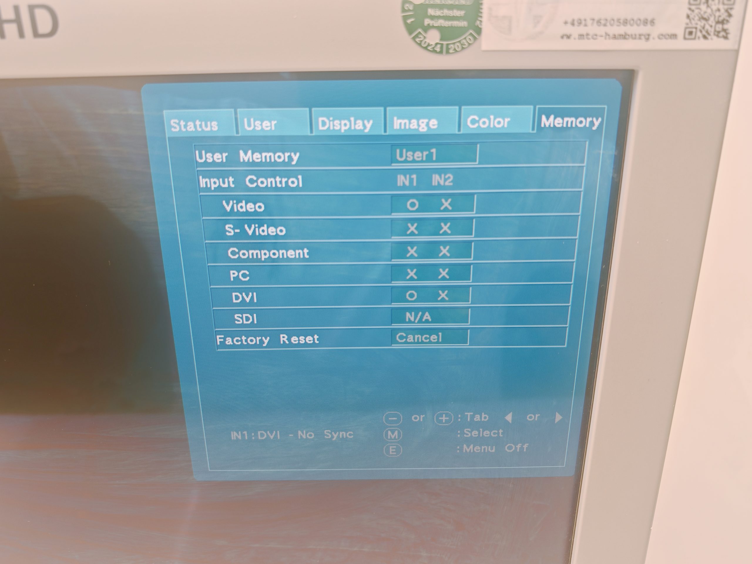 EINSTEIN VISION 2D-HD MONITOR COLOR LCD Display MLW-1712C thumbnail 4
