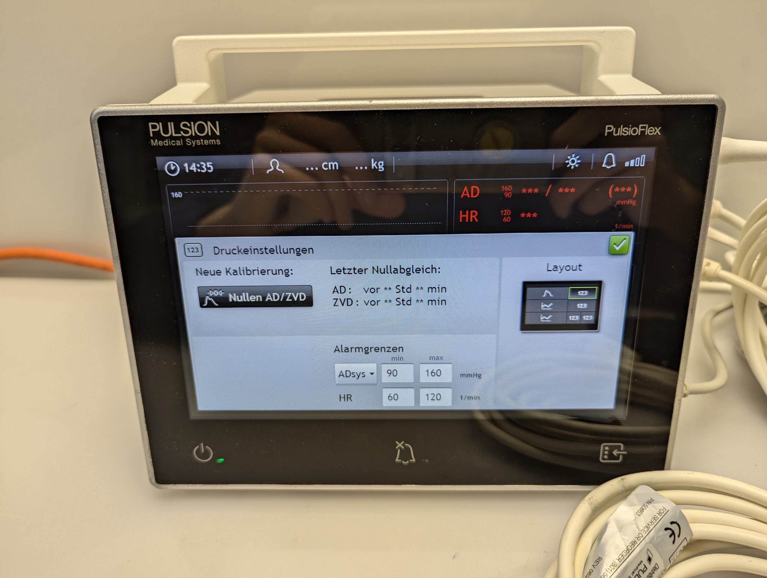 Pulsion PULSIOFLEX PC400 Überwachungsmonitor mit Zubehör thumbnail 16