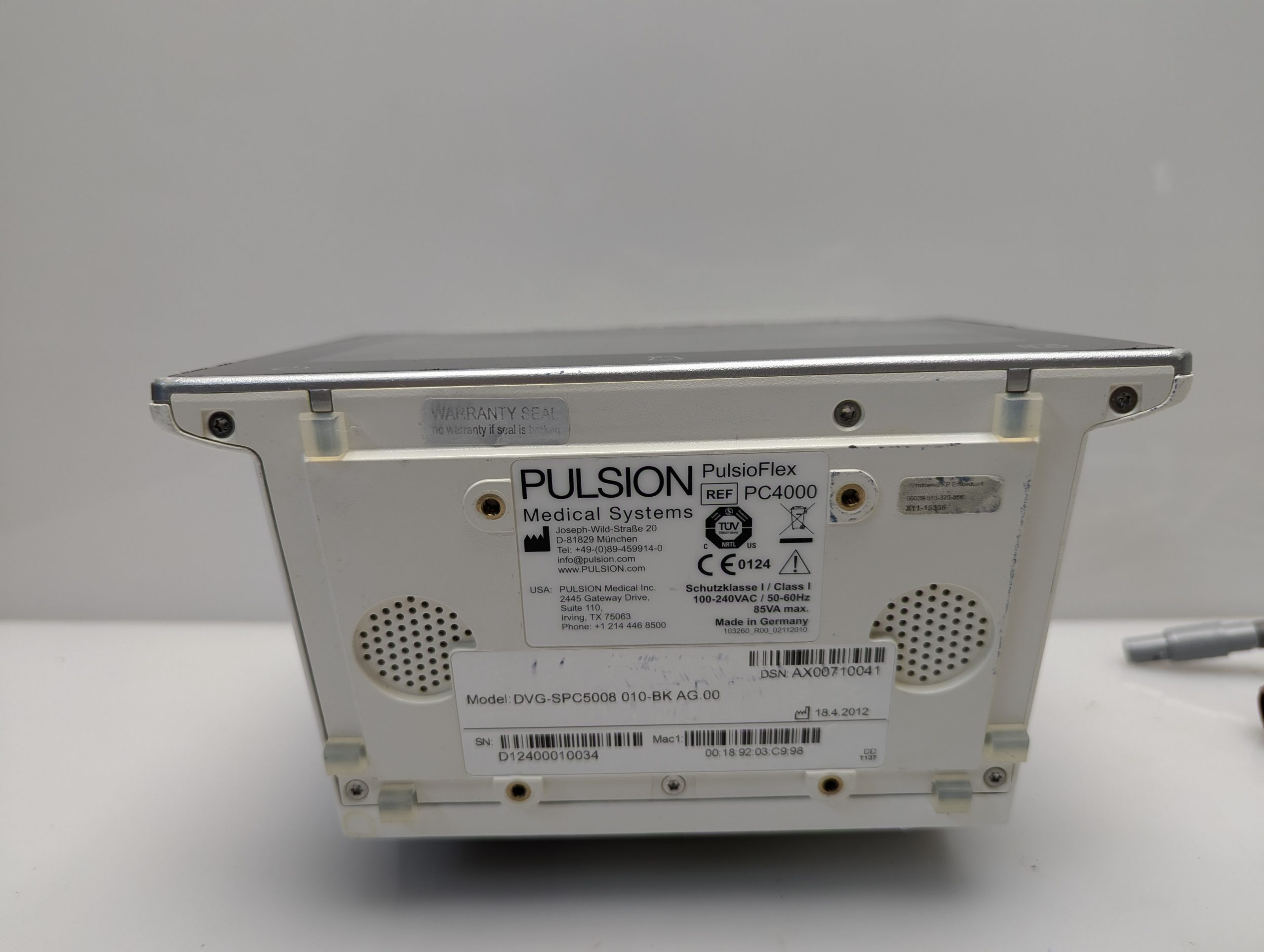 Pulsion PULSIOFLEX PC400 Überwachungsmonitor mit Zubehör thumbnail 17