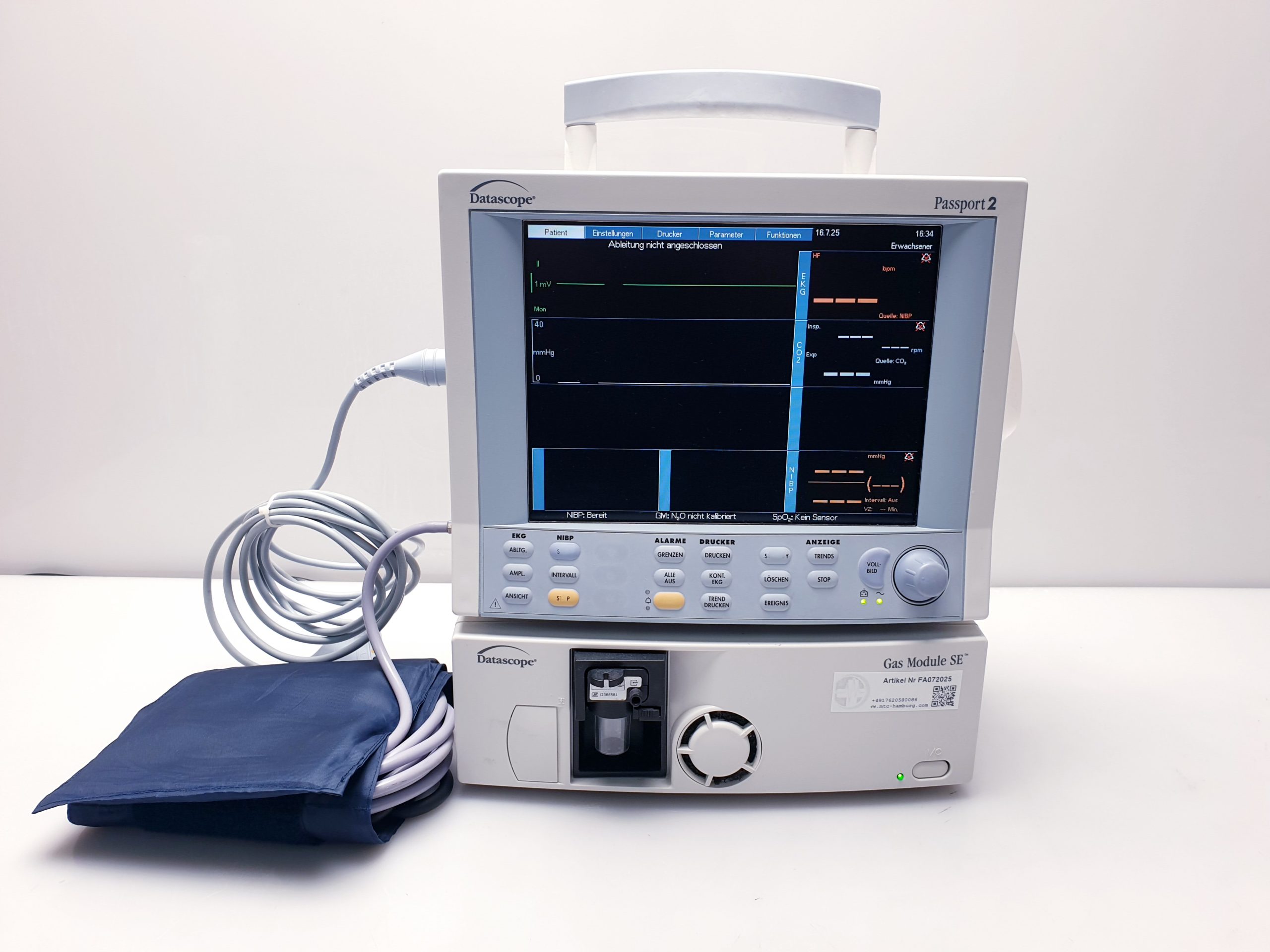 Datascope Passport 2 + Gas Module SE – Überwachungsmonitor – Anästhesie — image 1 of 10