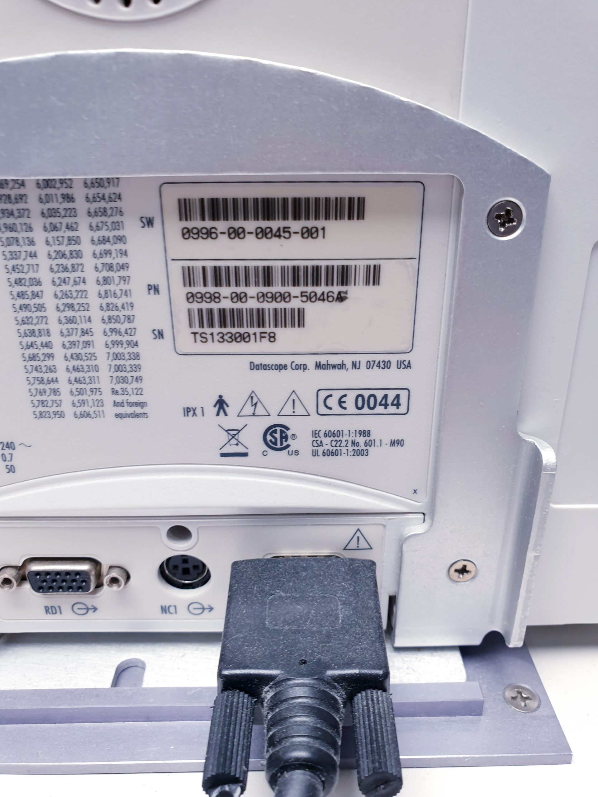 Datascope Passport 2 + Gas Module SE – Überwachungsmonitor – Anästhesie thumbnail 10