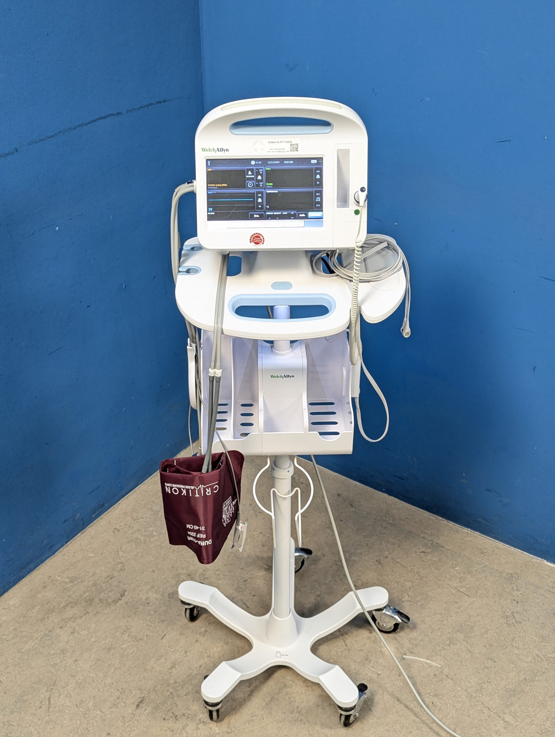 Welch Allyn Vital Signs Monitor 6000 Series Fahrbar thumbnail 3