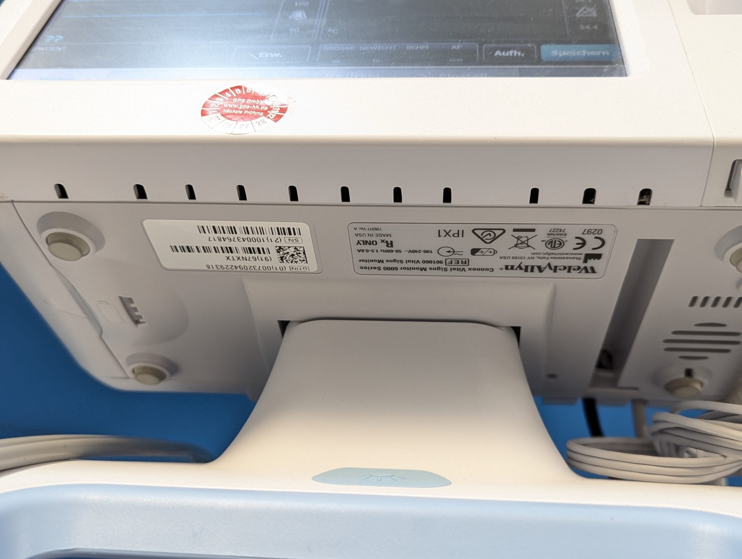 Welch Allyn Vital Signs Monitor 6000 Series Fahrbar thumbnail 10
