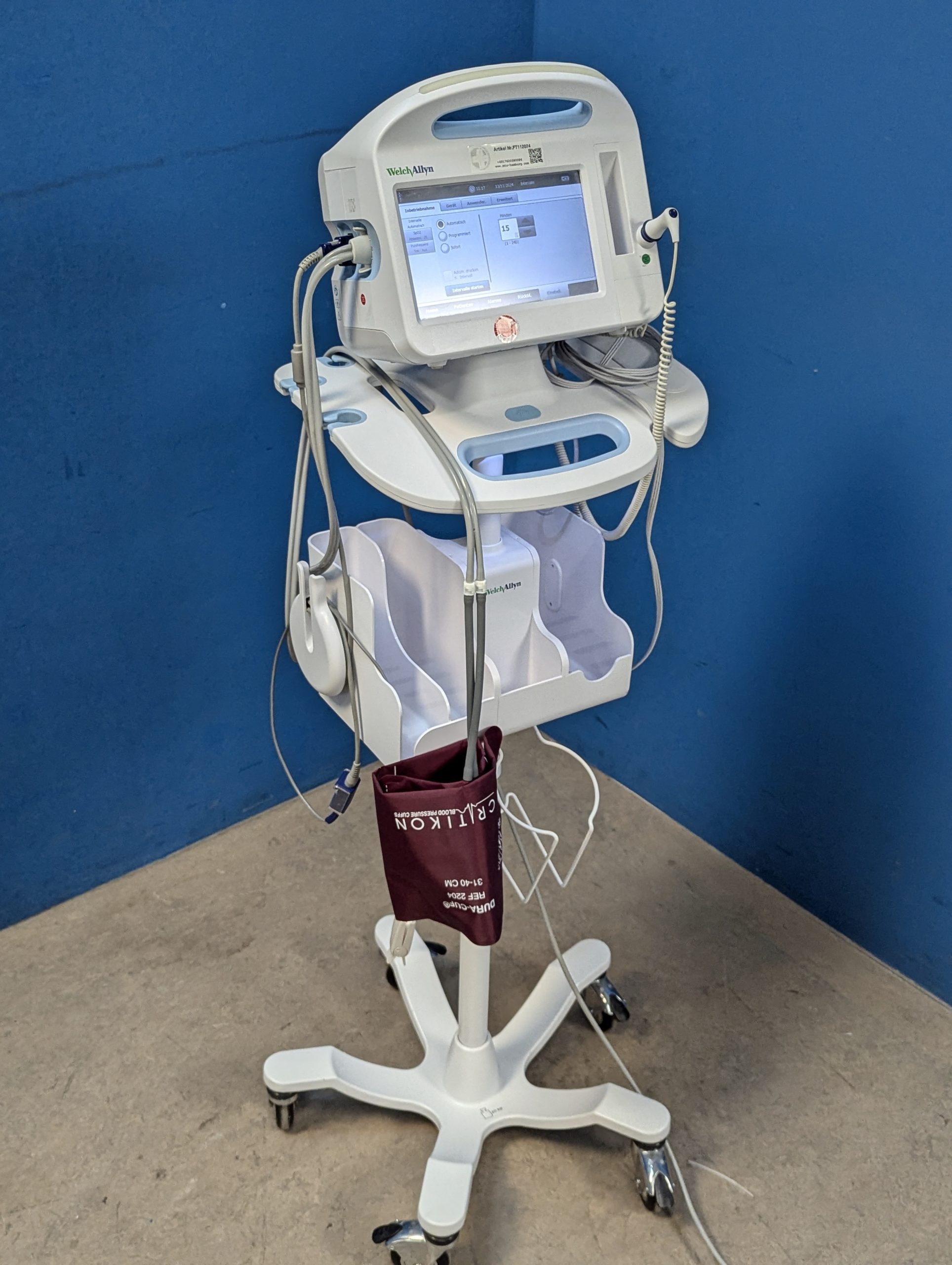 Welch Allyn Vital Signs Monitor 6000 Series Fahrbar thumbnail 12