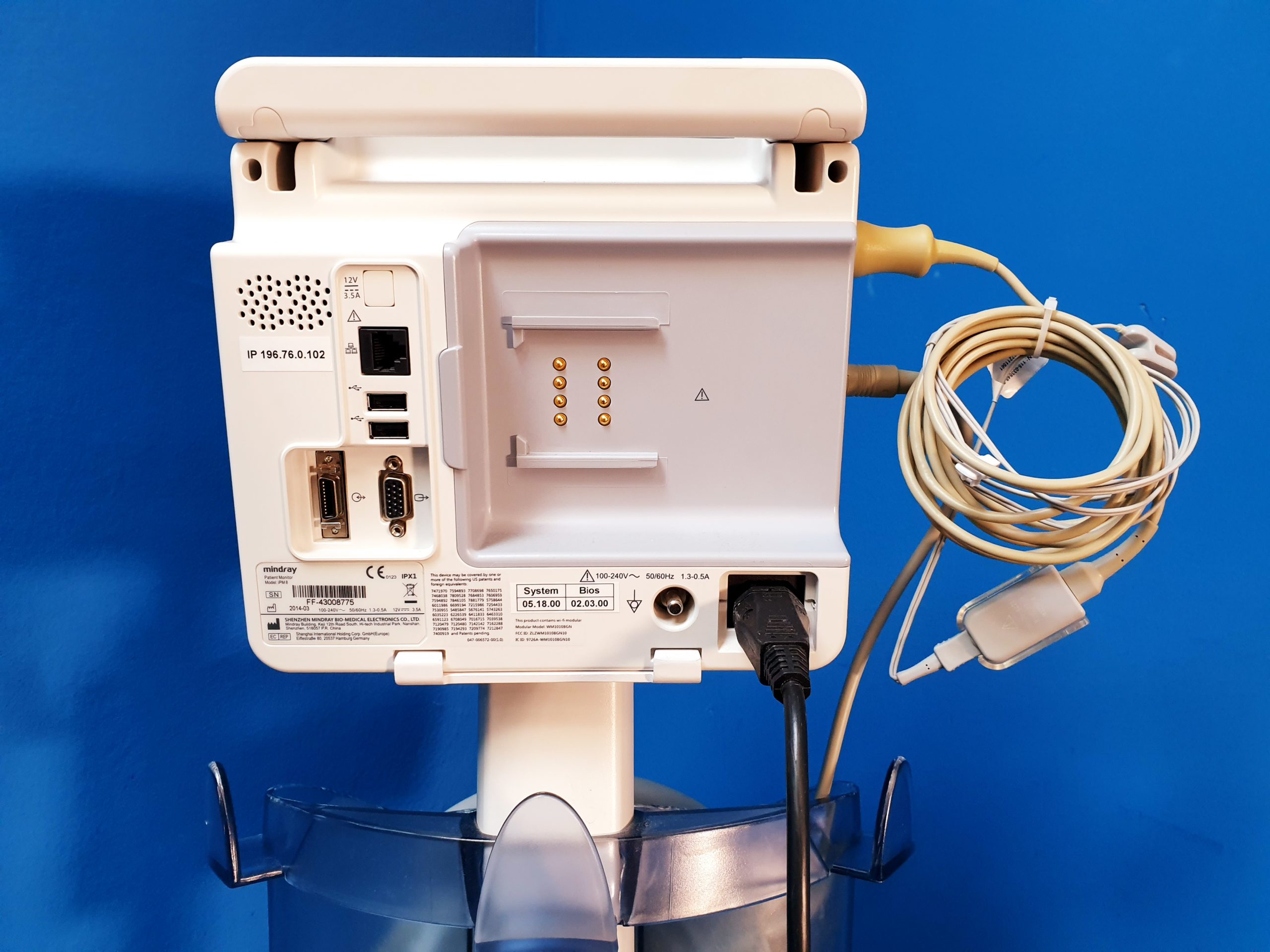 Mindray iPM 8 iPM8 Monitor – Übeerwachungsmonitor auf fahrbarem Gestell thumbnail 6