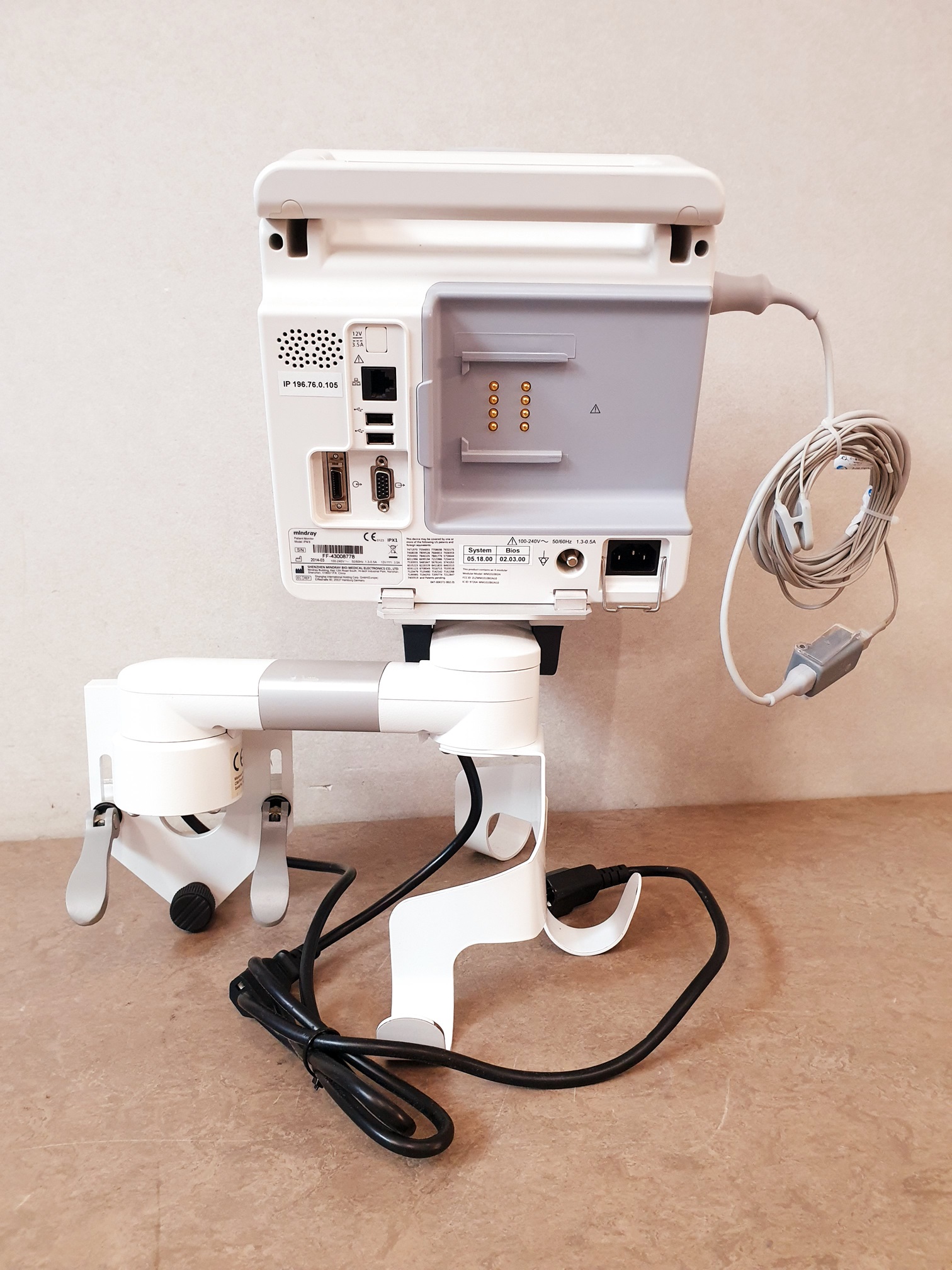 Mindray iPM 8 iPM8 Monitor – Übeerwachungsmonitor + SpO2 Sensor thumbnail 4