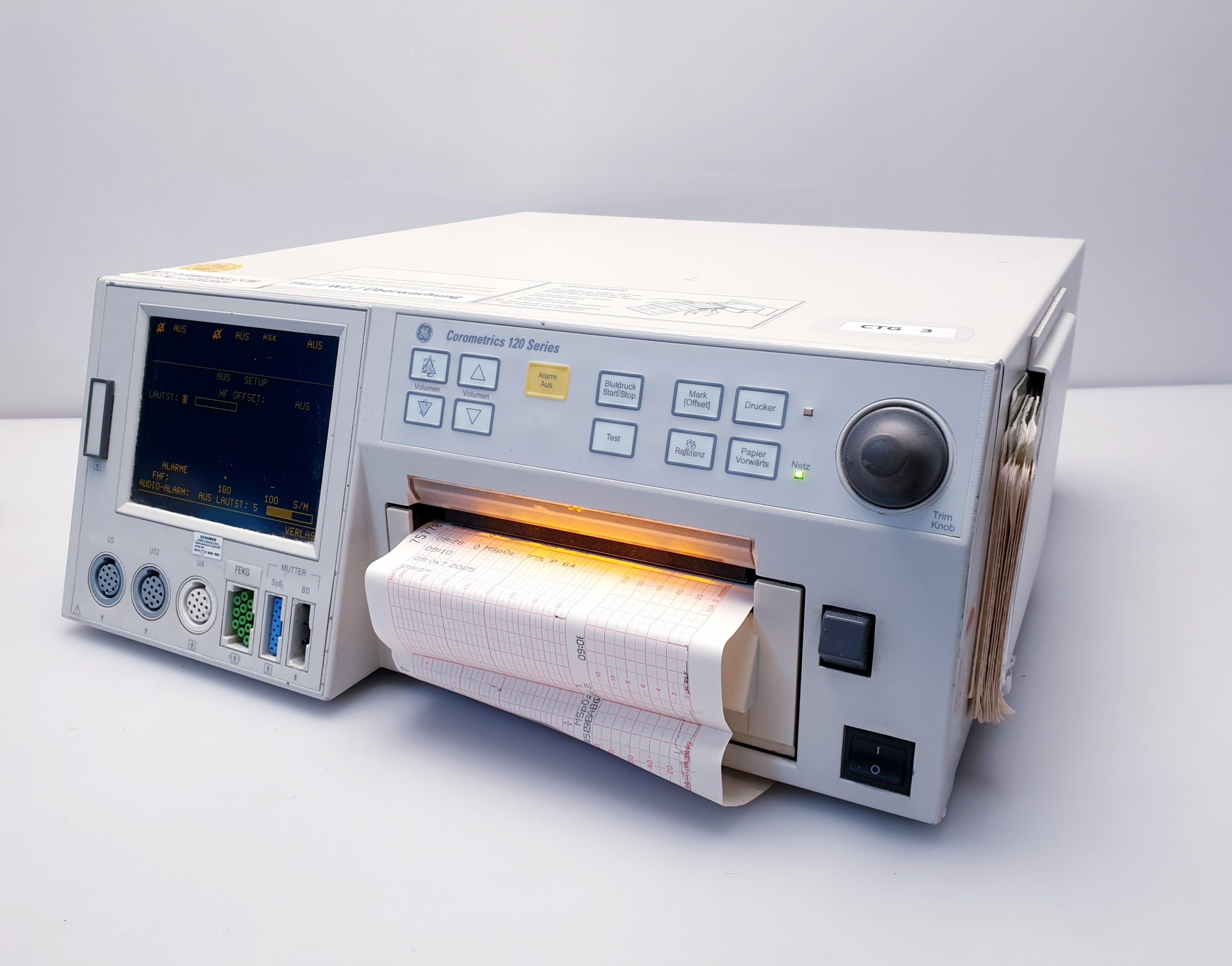 Corometrics 120 series CTG + SpO2 Sensor + Aufnehmen thumbnail 16