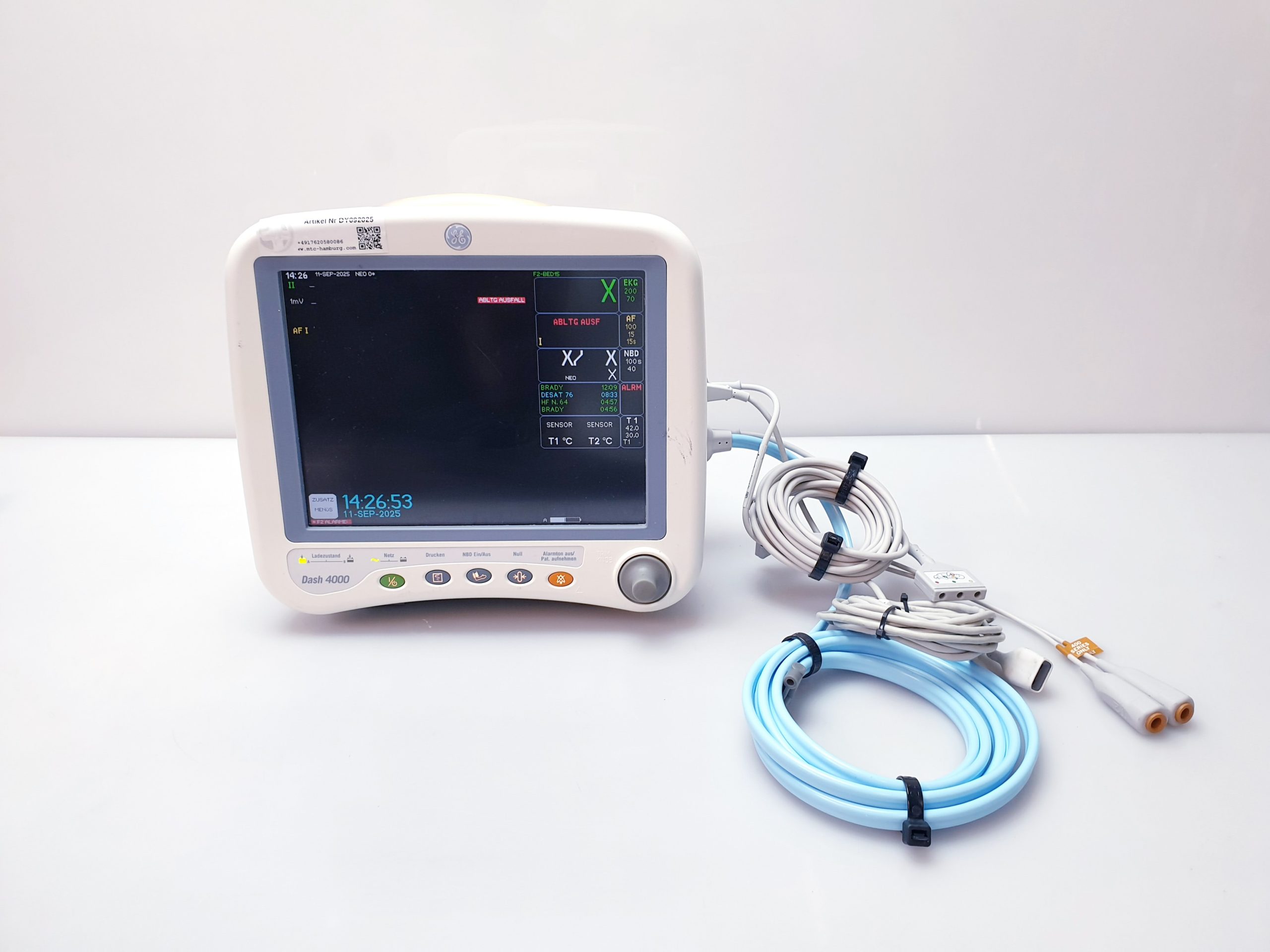 GE DASH 4000 Überwachungsmonitor – unvollständig — image 1 of 19