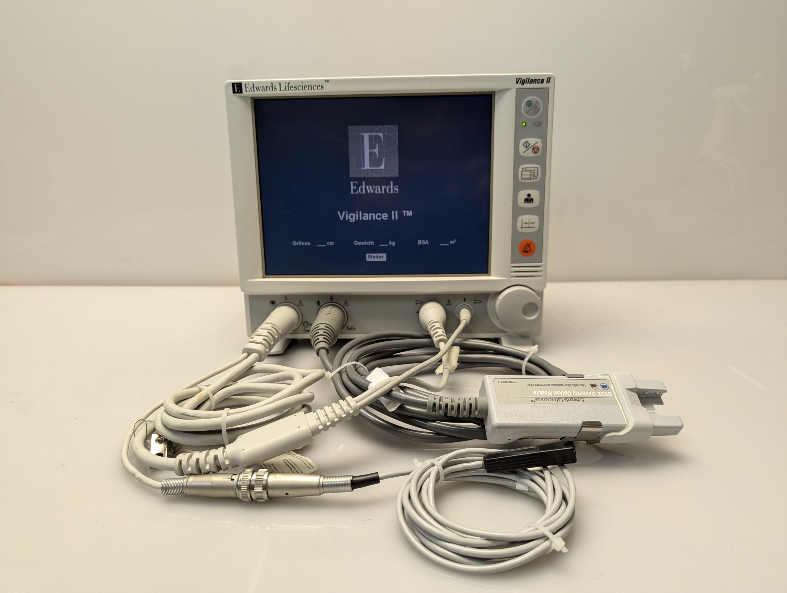 Edwards Lifesciences Vigilance II Typ VIG2E Überwachungs Patientenmonitor mit Zubehör — image 1 of 2