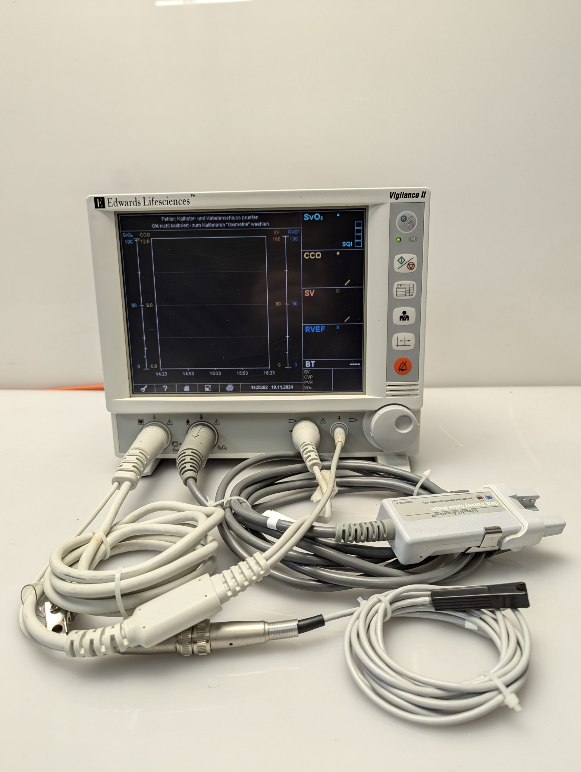 Edwards Lifesciences Vigilance II Typ VIG2E Überwachungs Patientenmonitor mit Zubehör thumbnail 2