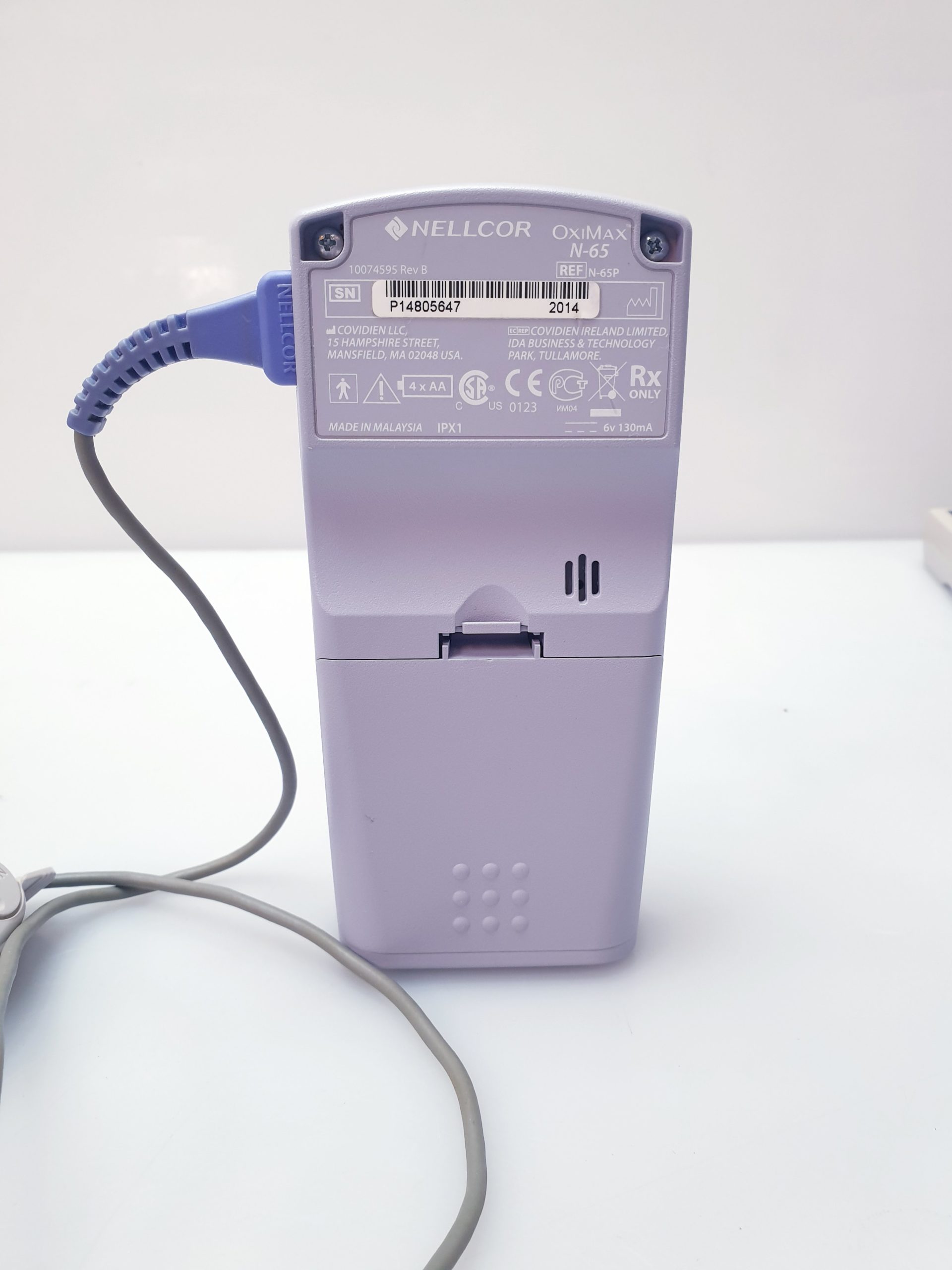 Nellcor N-65 (N65) OxiMax Pulsoximeter mit Fingersensor thumbnail 4