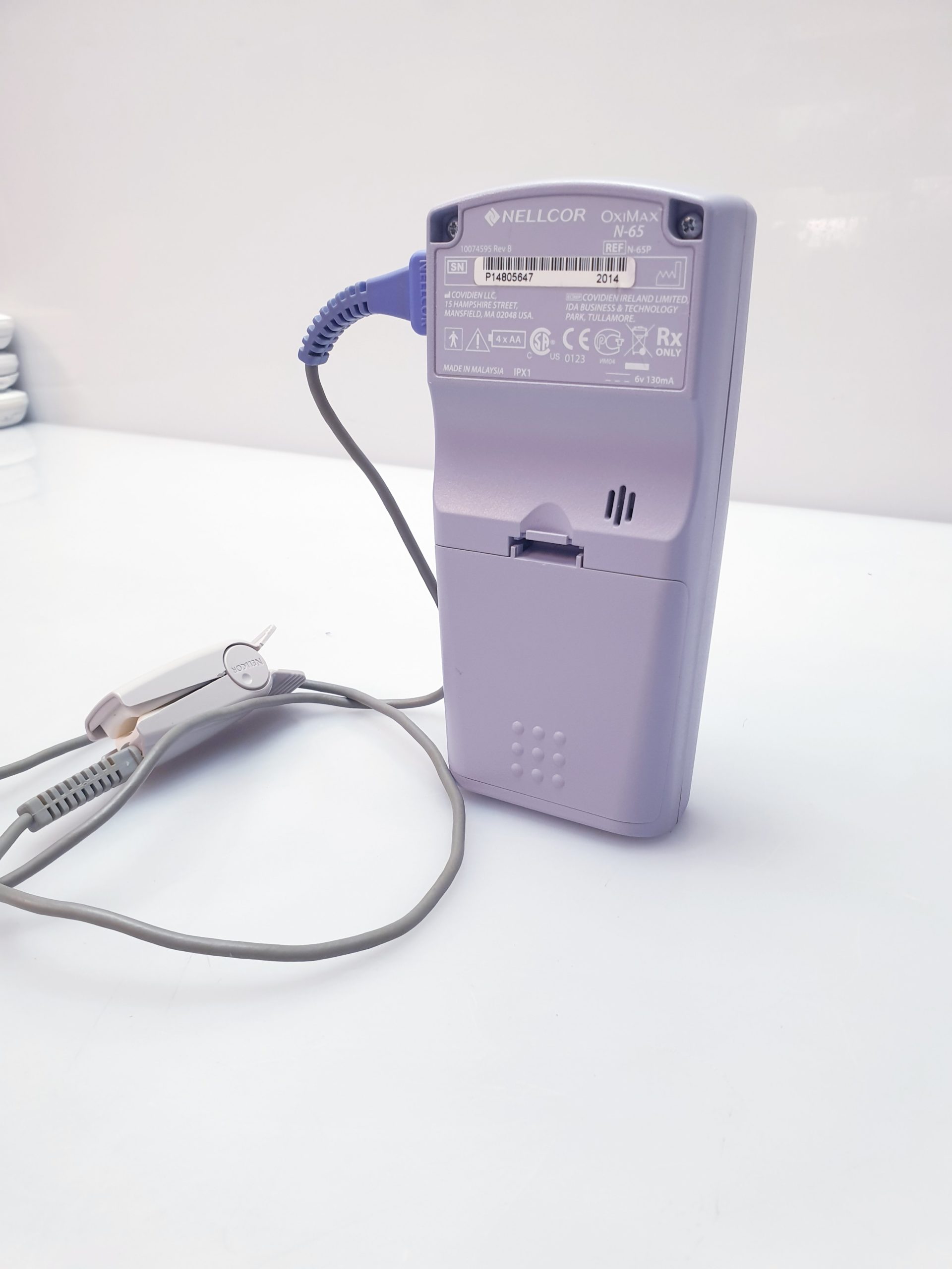 Nellcor N-65 (N65) OxiMax Pulsoximeter mit Fingersensor thumbnail 6