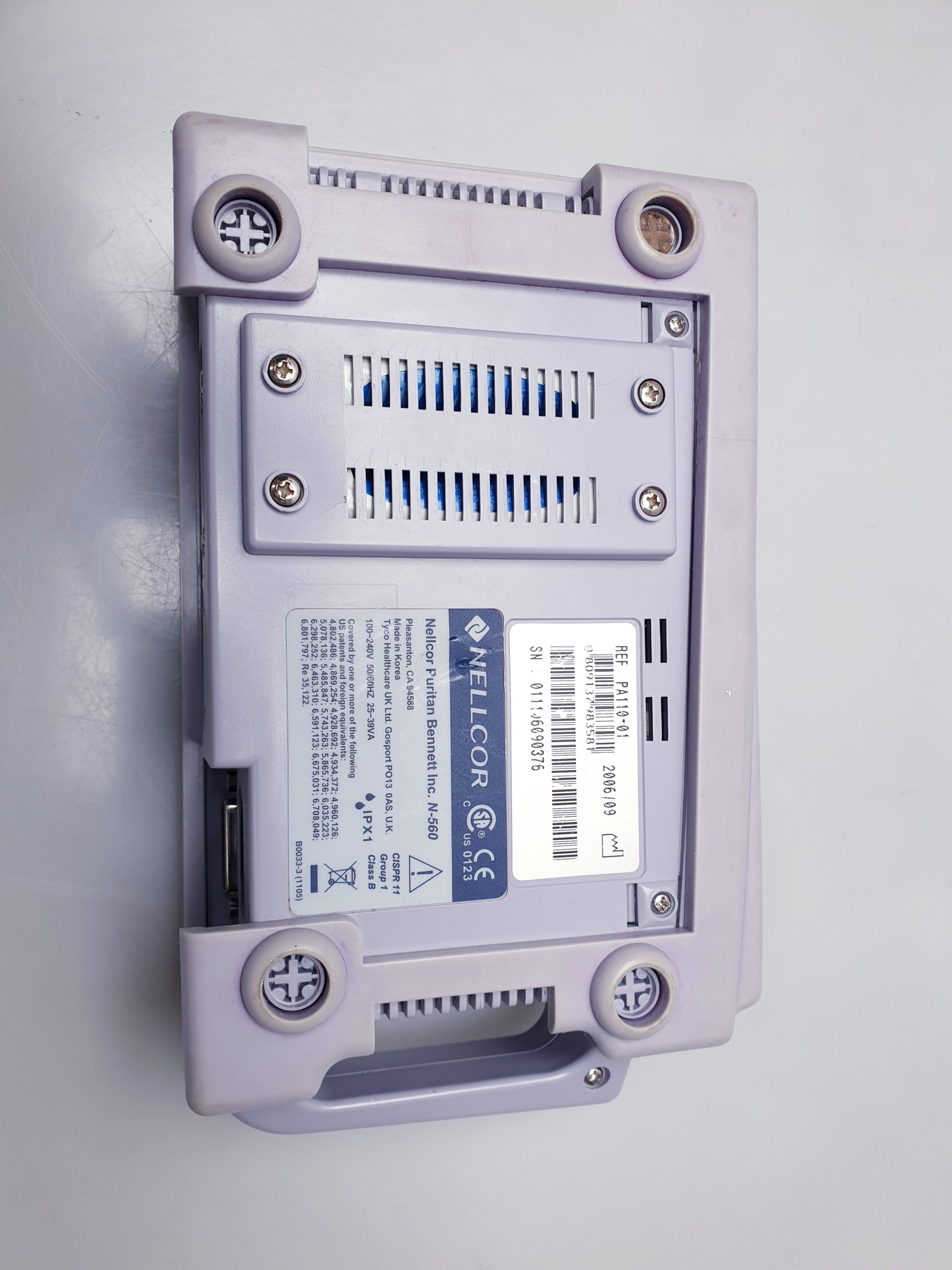 Nellcor N-560 Pulsoximeter 100-240 V 5060 Hz thumbnail 8