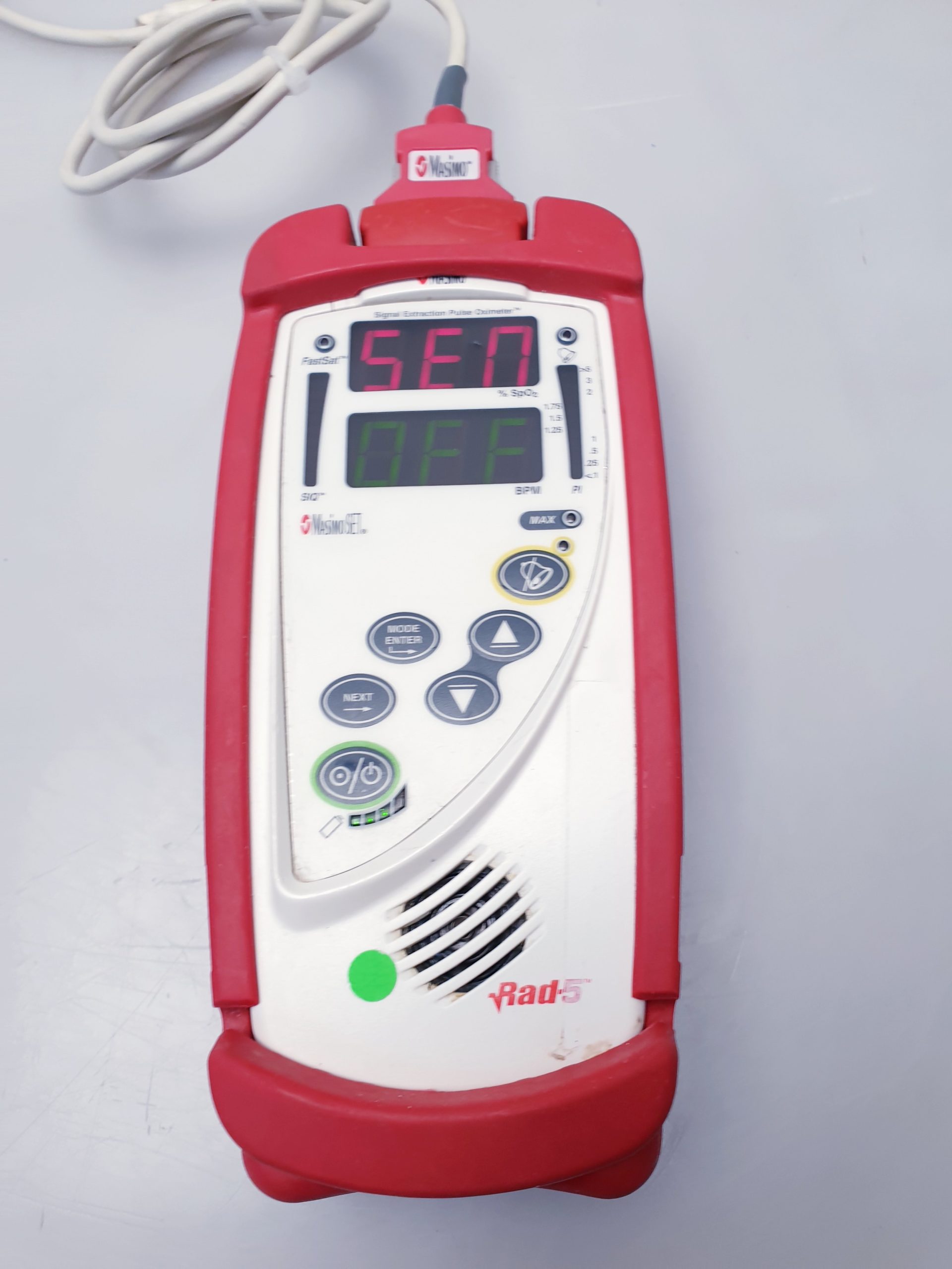 Masimo Rad-5 Rad5 Mobiles Pulsoximeter mit Fingersensor SpO2 Pulsoxymeter thumbnail 4