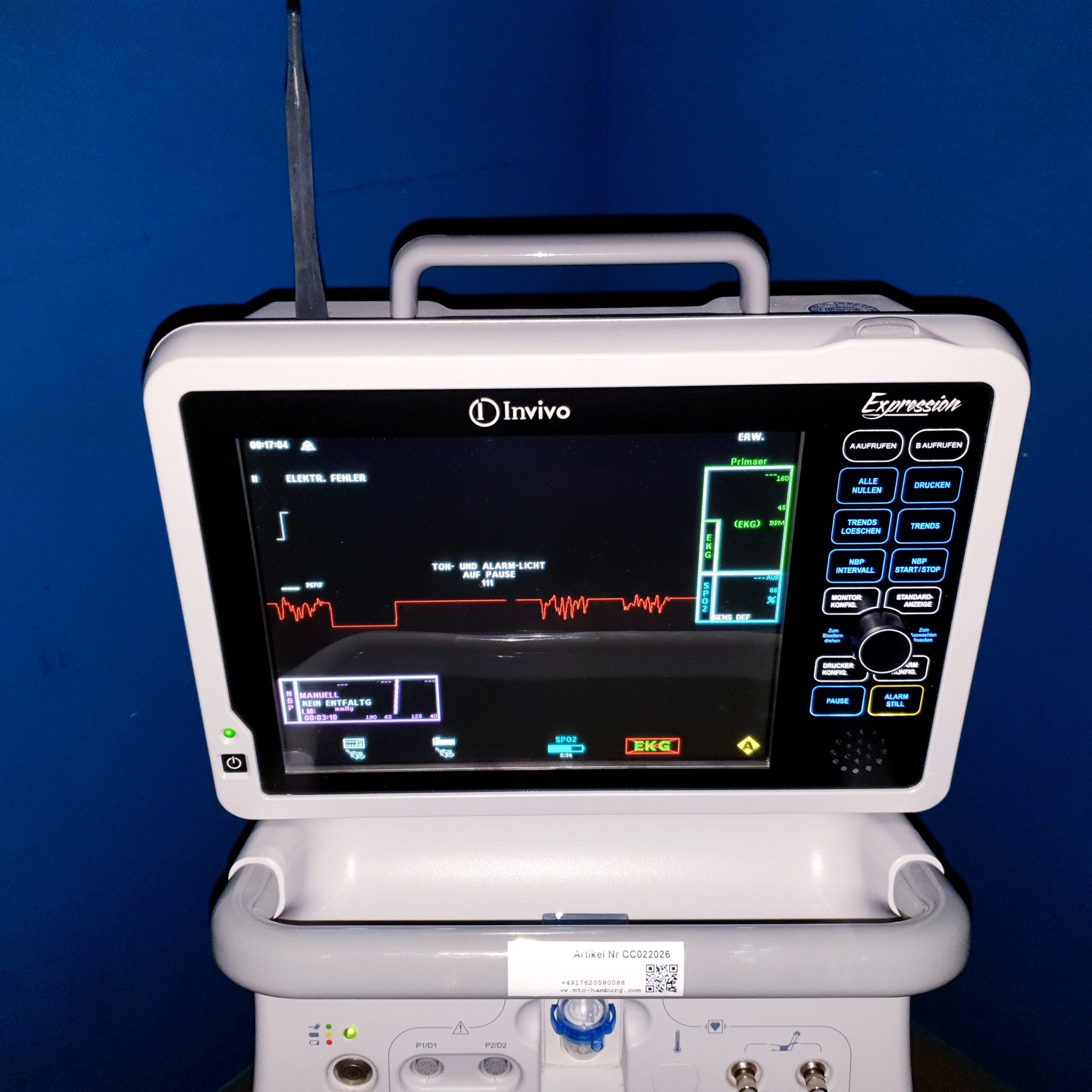 Philips Invivo Expression MRI Monitor, Überwachungsmonitor mit Zubehör thumbnail 8