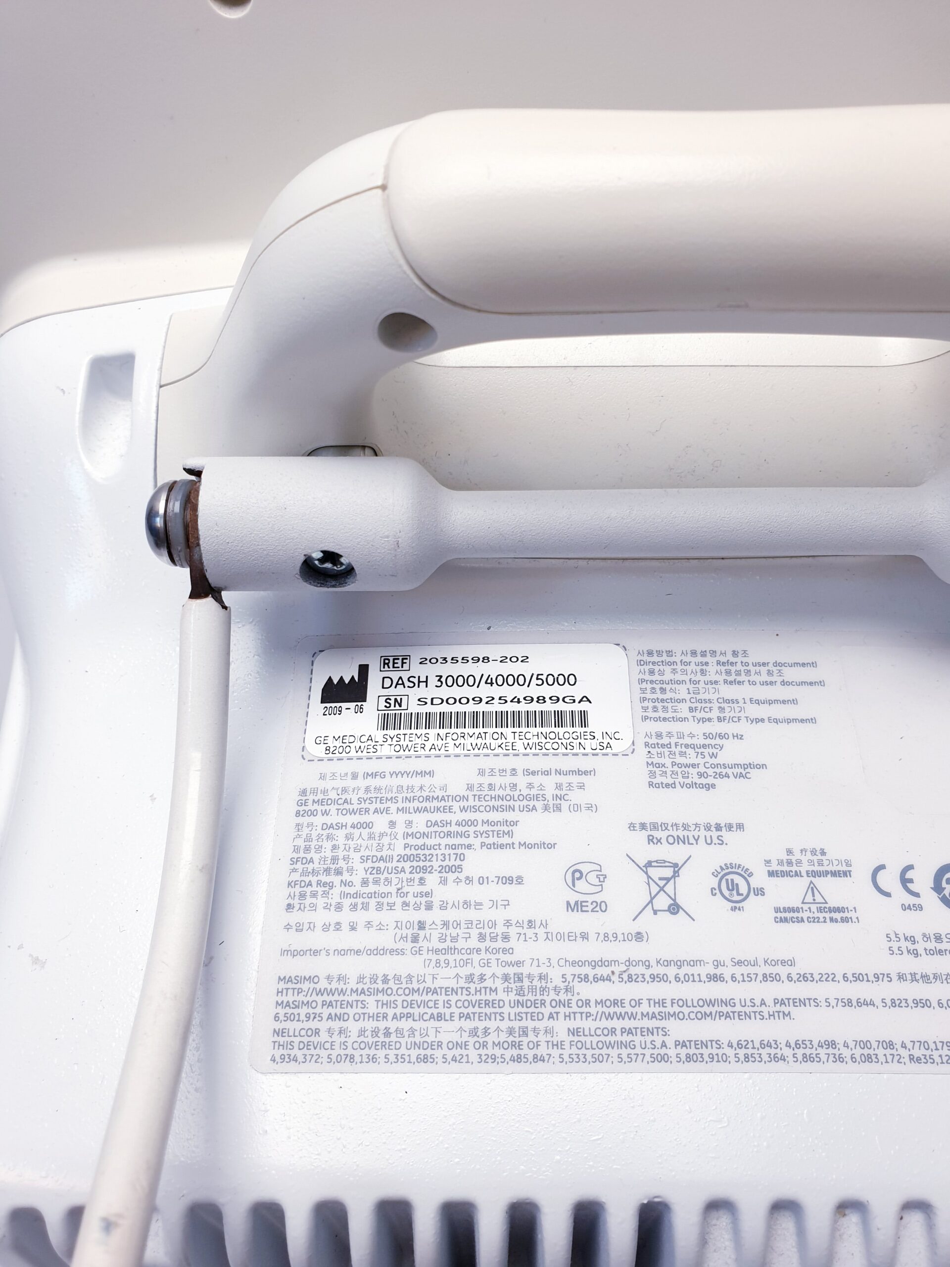 GE Dash 4000 Patientenüberwachungsmonitor Überwachungsmonitor mit SpO2, NiBp thumbnail 5