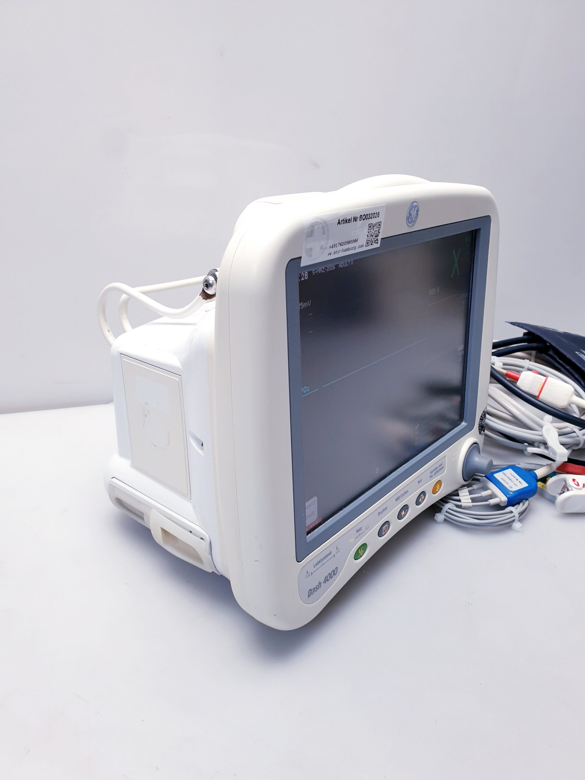 GE Dash 4000 Patientenüberwachungsmonitor Überwachungsmonitor mit SpO2, NiBp thumbnail 9