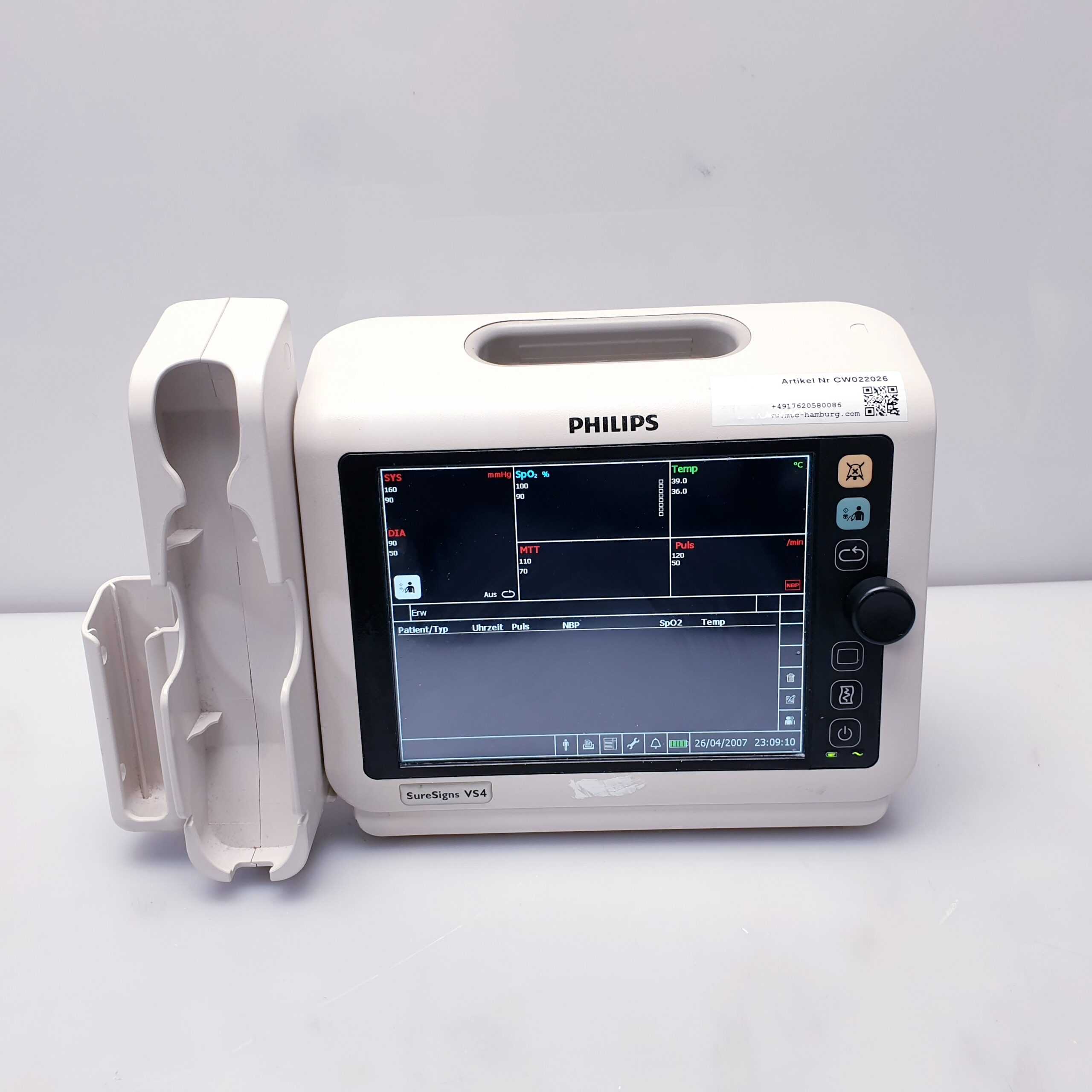Philips SureSigns VS4 VS 4 Überwachungsmonitor Ohne Zubehör thumbnail 3