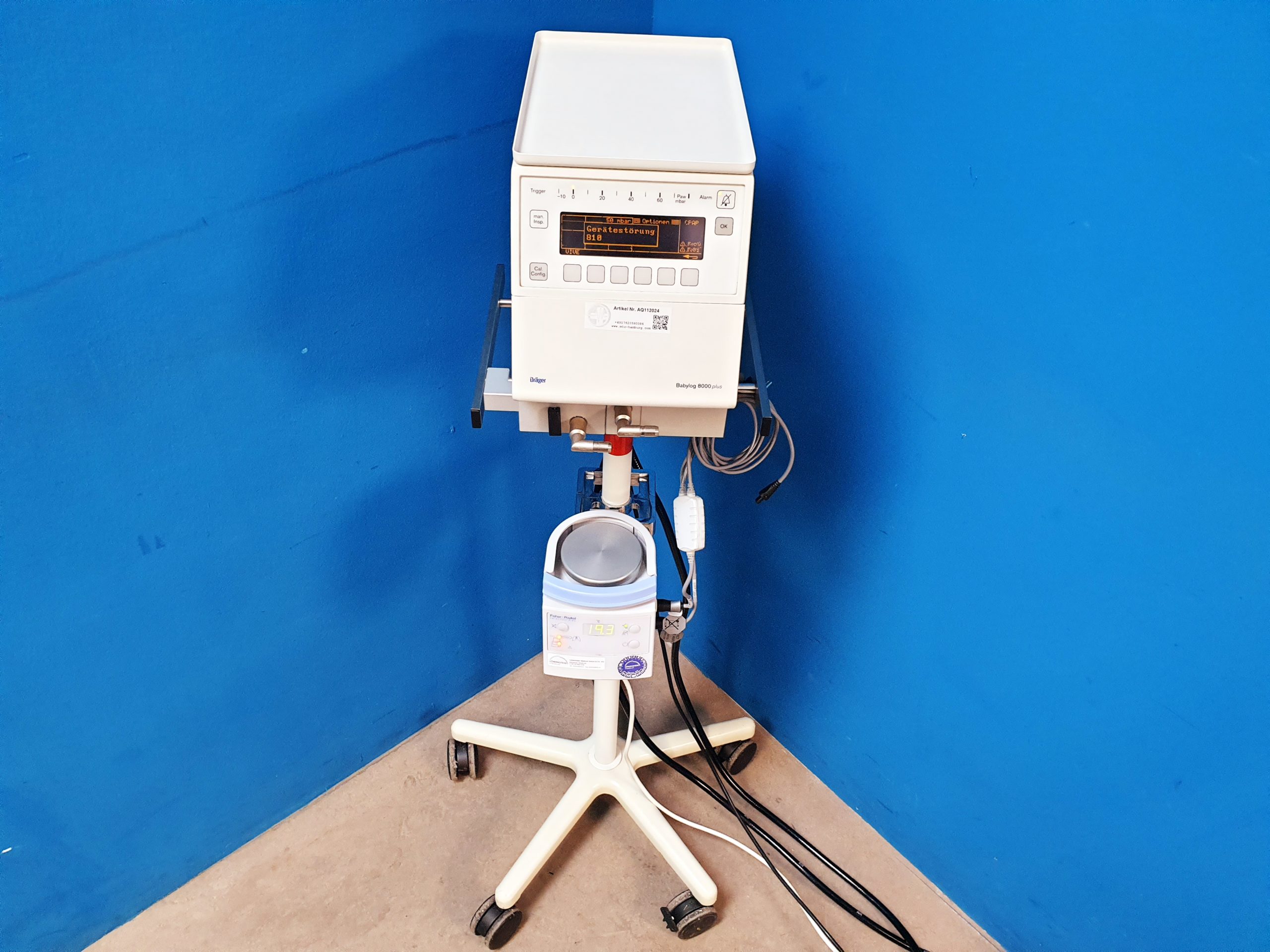Dräger Draeger 8000 plus + Fisher Paykel Verdampfer MR850AGU thumbnail 2