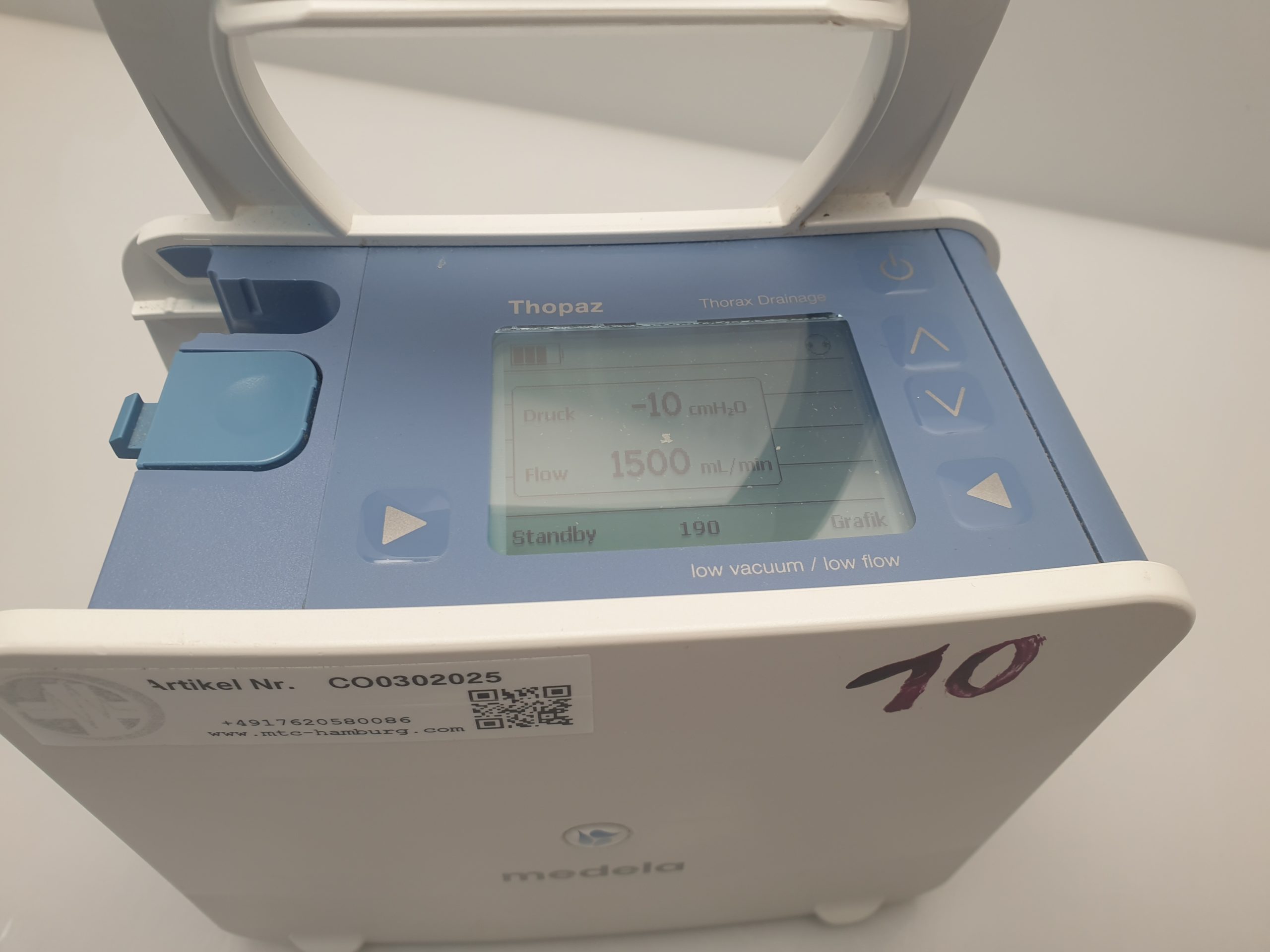 Medela 200.2219 Thopaz Thorax Drainage Low Vacuum Low Flow thumbnail 7