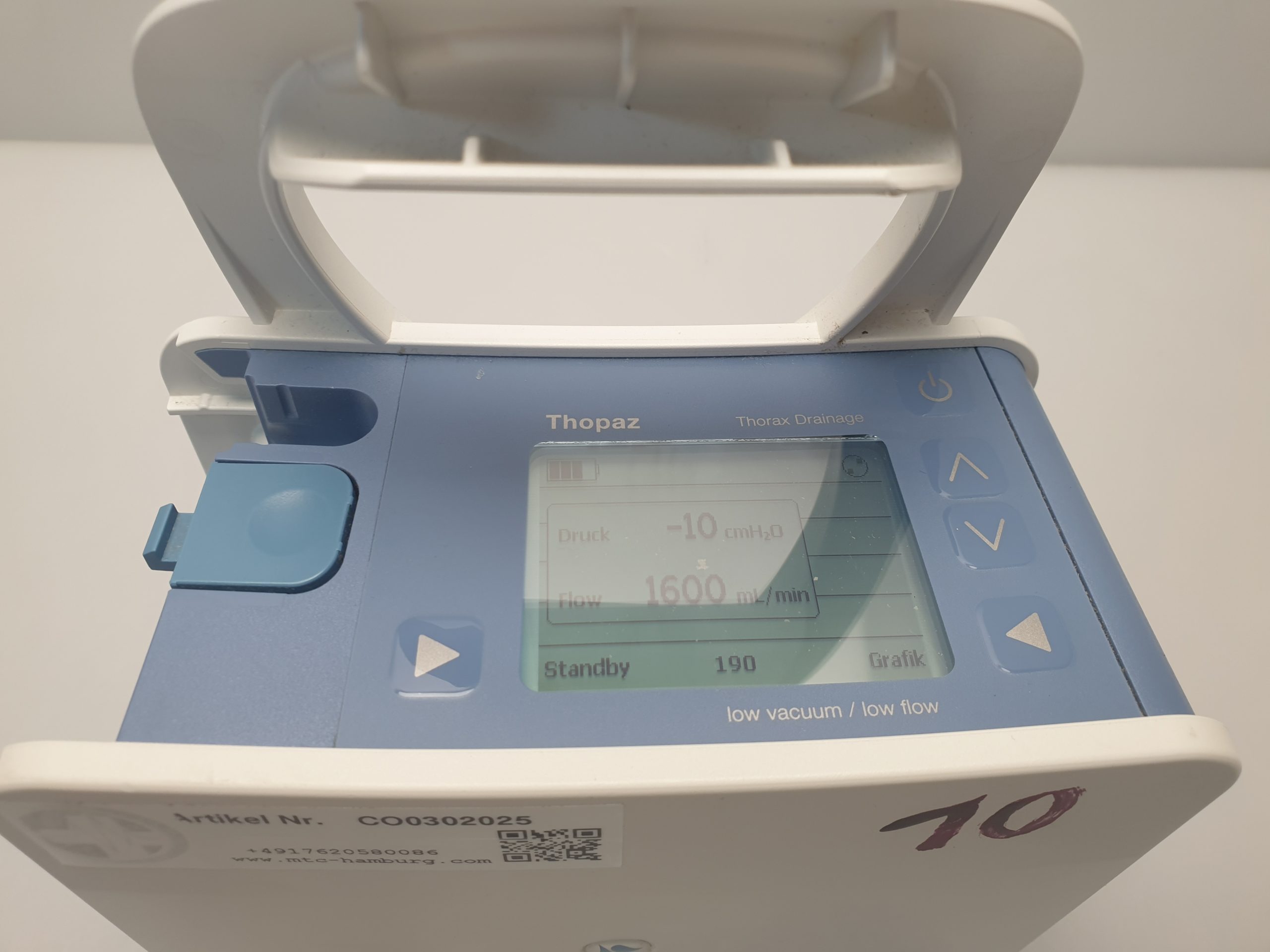 Medela 200.2219 Thopaz Thorax Drainage Low Vacuum Low Flow thumbnail 8