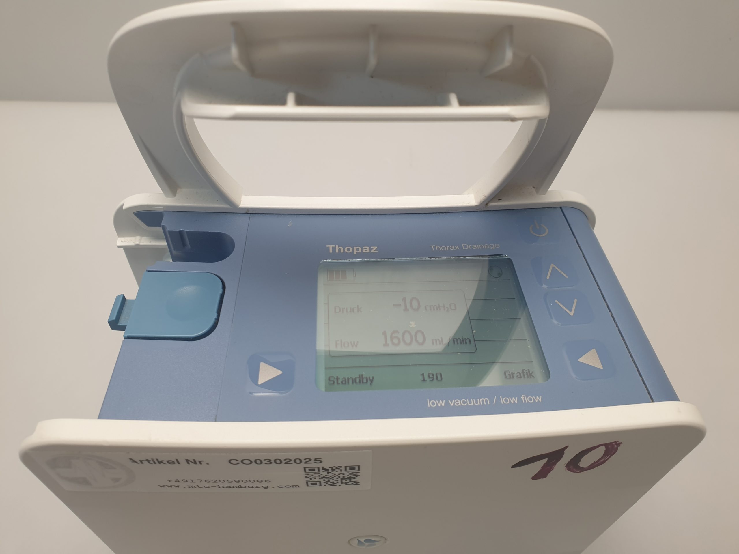 Medela 200.2219 Thopaz Thorax Drainage Low Vacuum Low Flow thumbnail 9