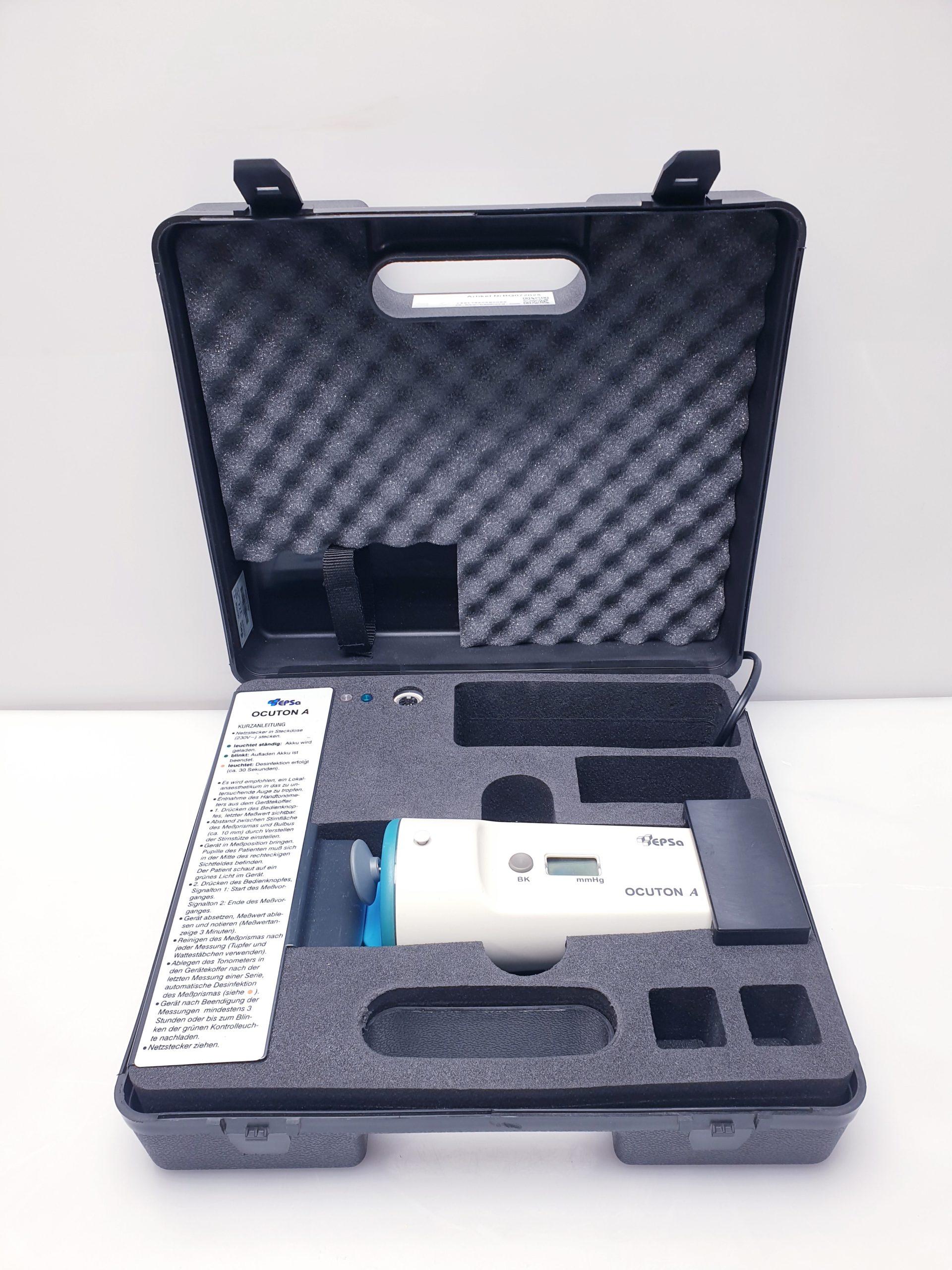 Epsa Ocuton S Hand Tonometer Selbsttonometer mit Koffer thumbnail 3
