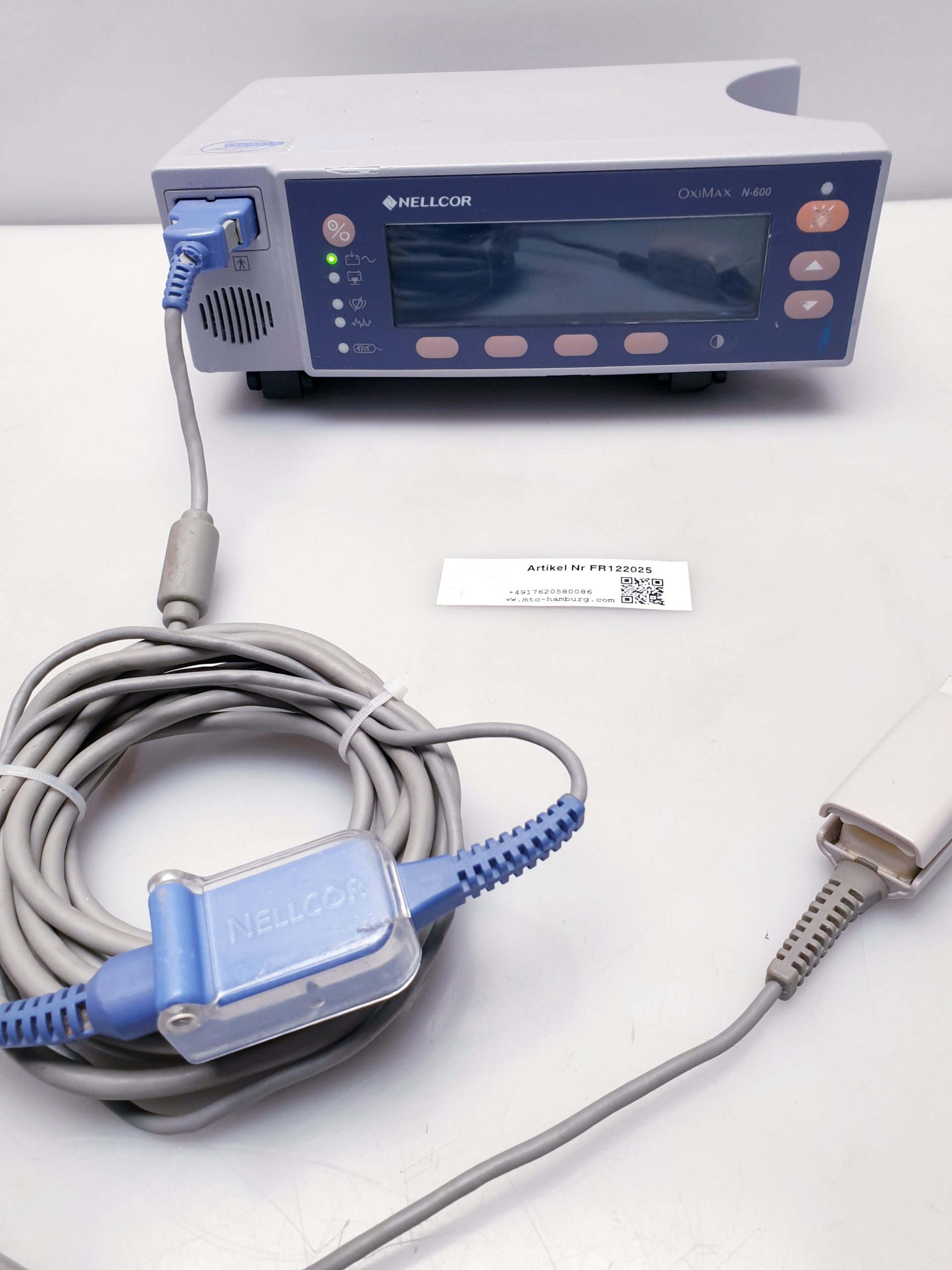 Nellcor N-600 Pulse Oximeter Oxymeter OxiMax – Fehlercode EEE559 thumbnail 2