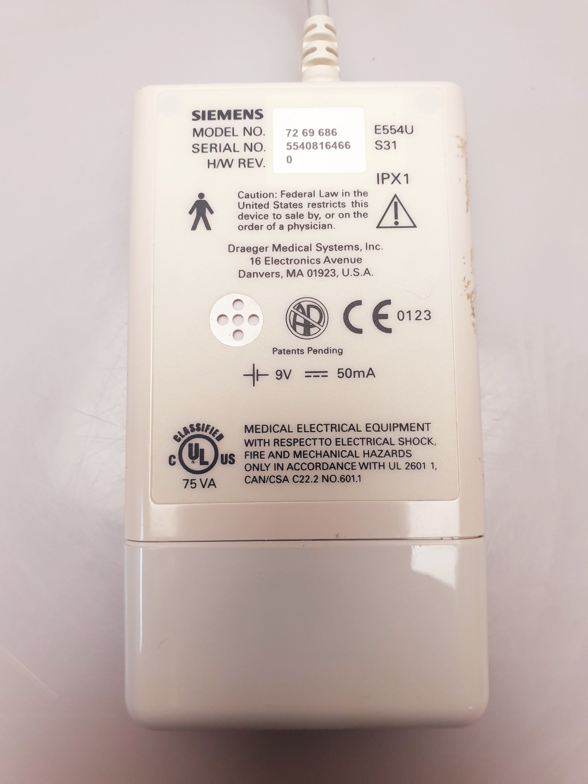 Siemens E554U MicrO2 tragbares Pulsoximeter Pulsoxymeter thumbnail 3