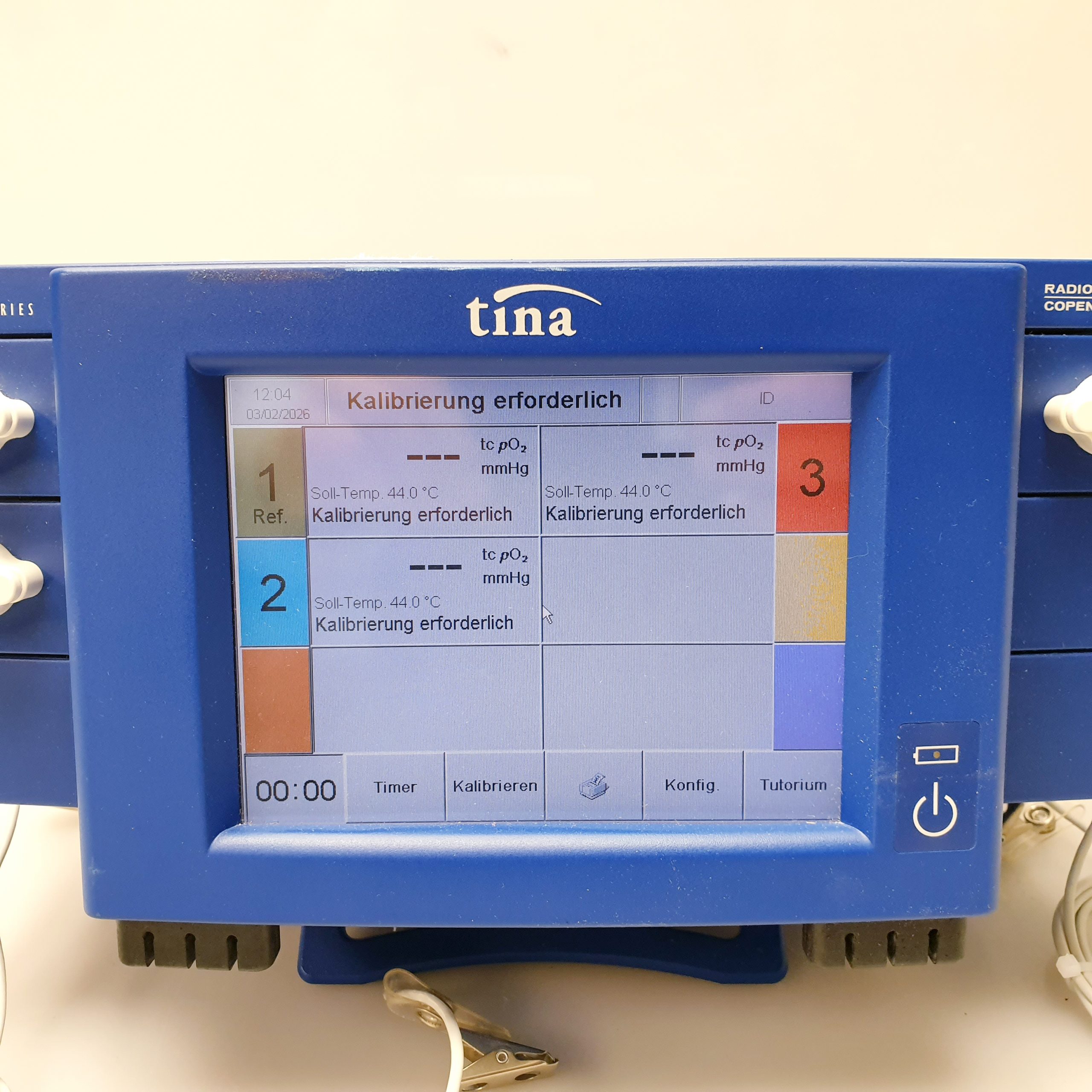RADIOMETER COPENHAGEN TINA TCM4 Series MK3 391 Patientenmonitor thumbnail 4