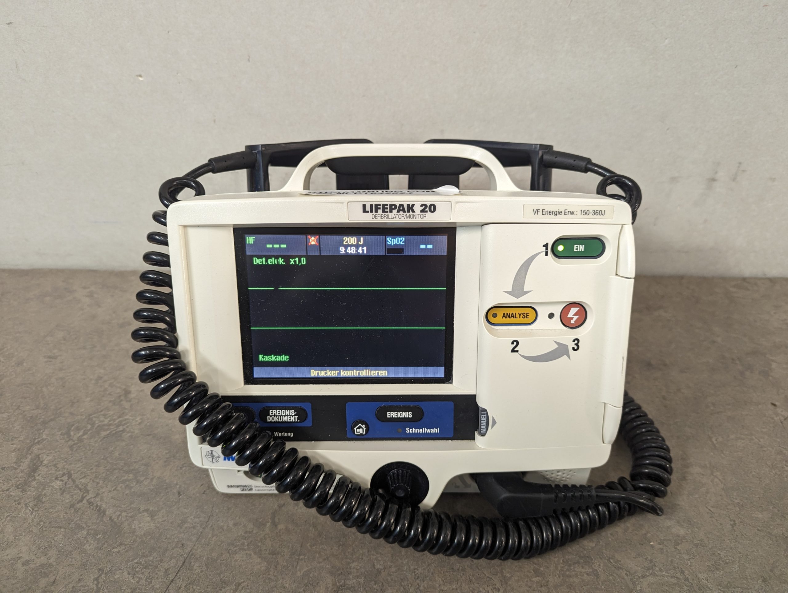 Medtronic Lifepak 20 Physio-Control Defibrillator Monitor thumbnail 5