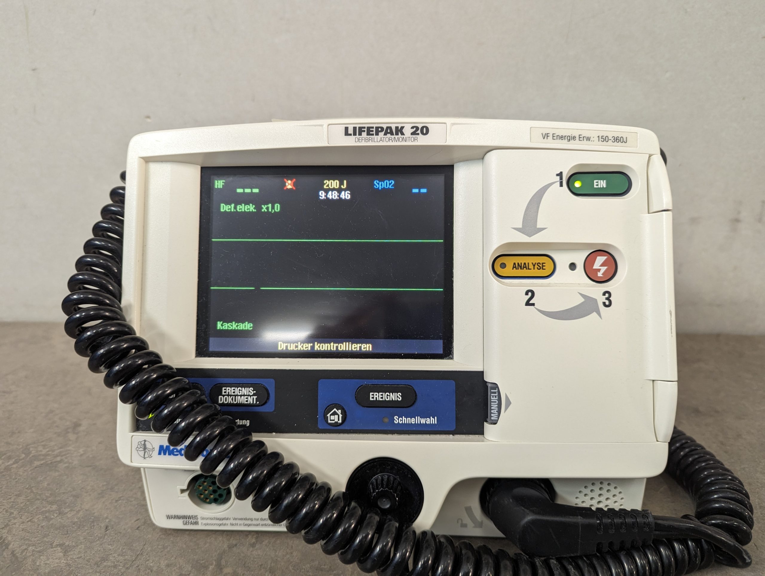 Medtronic Lifepak 20 Physio-Control Defibrillator Monitor thumbnail 6
