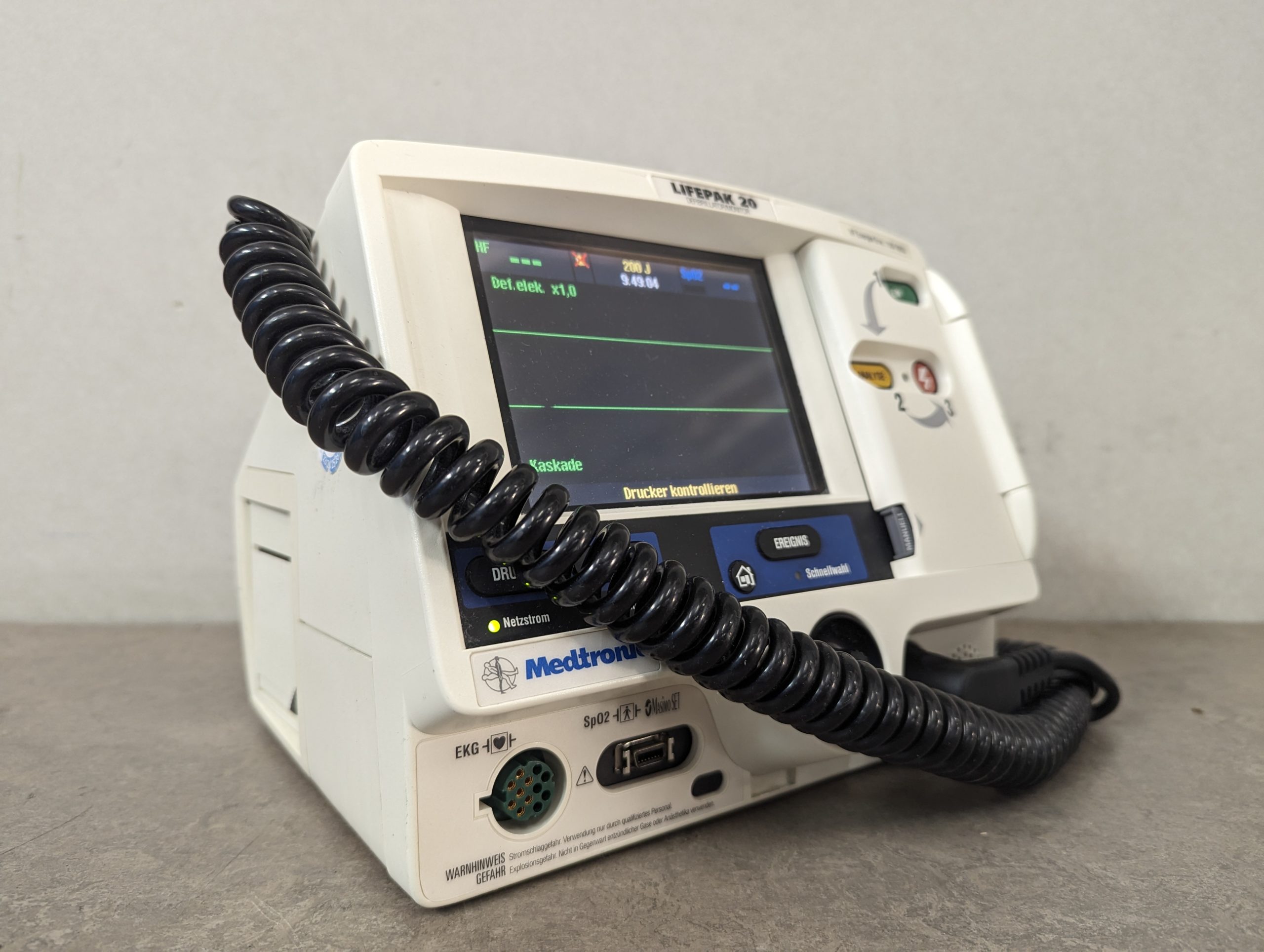Medtronic Lifepak 20 Physio-Control Defibrillator Monitor thumbnail 7