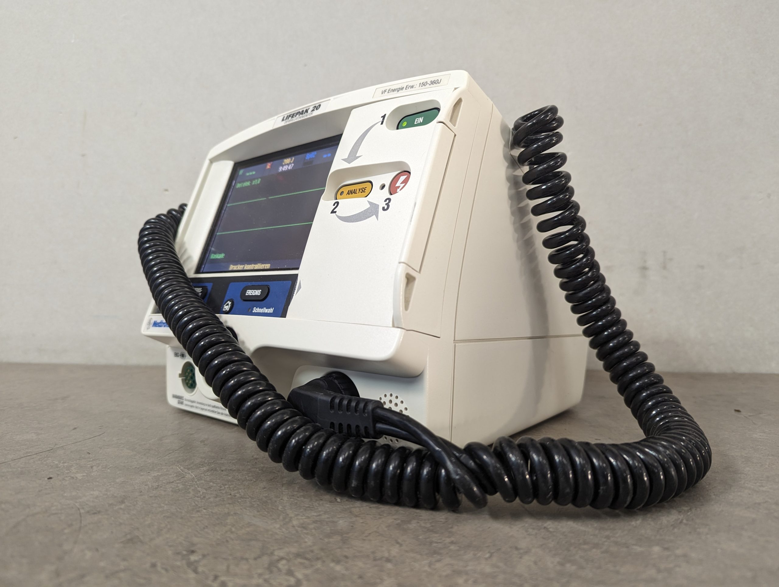 Medtronic Lifepak 20 Physio-Control Defibrillator Monitor thumbnail 9