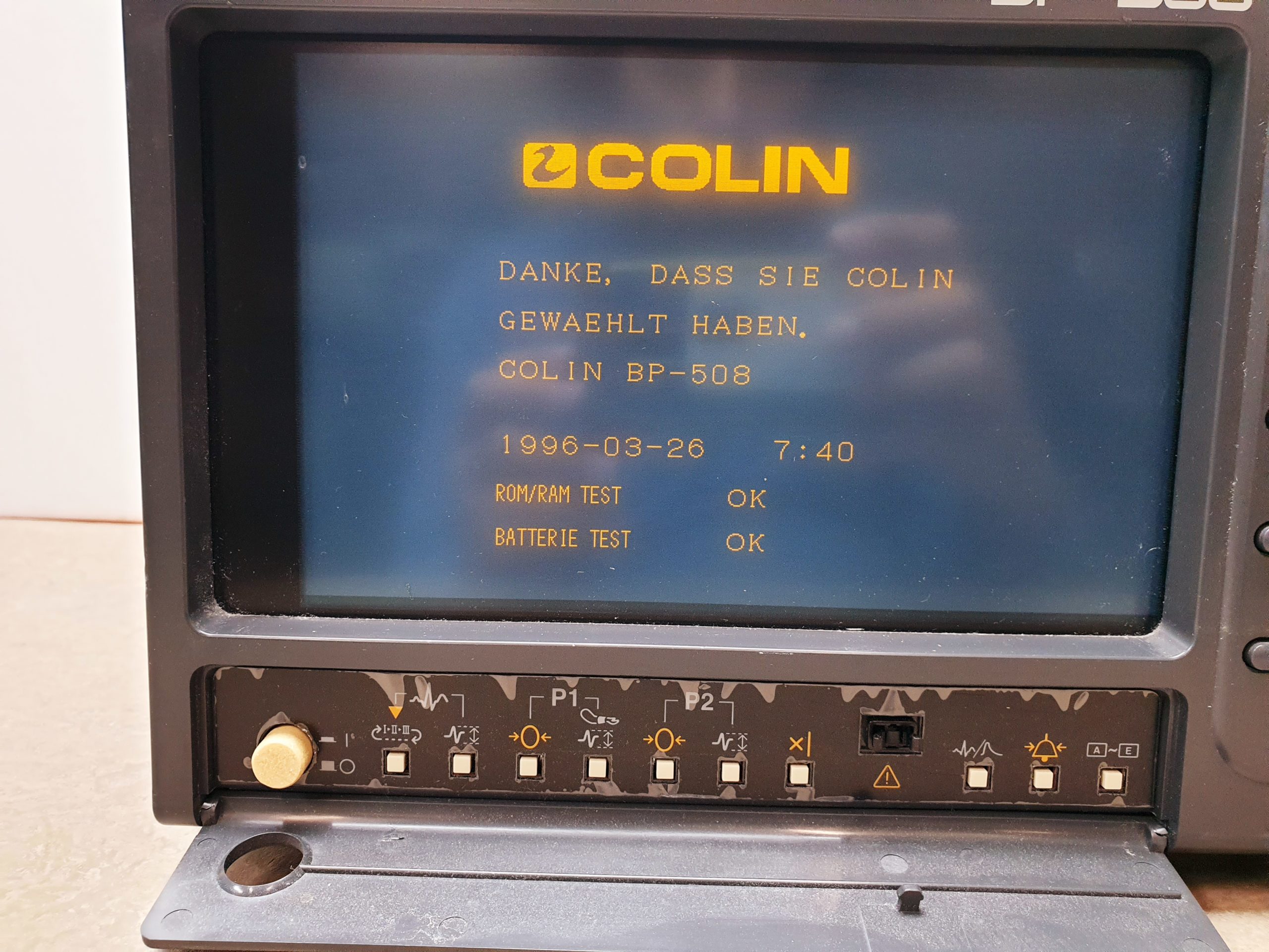 Colin BP-508 Patientenmonitor Vital Signs Monitor ICU ECG NIBP SPO2 Temp thumbnail 3