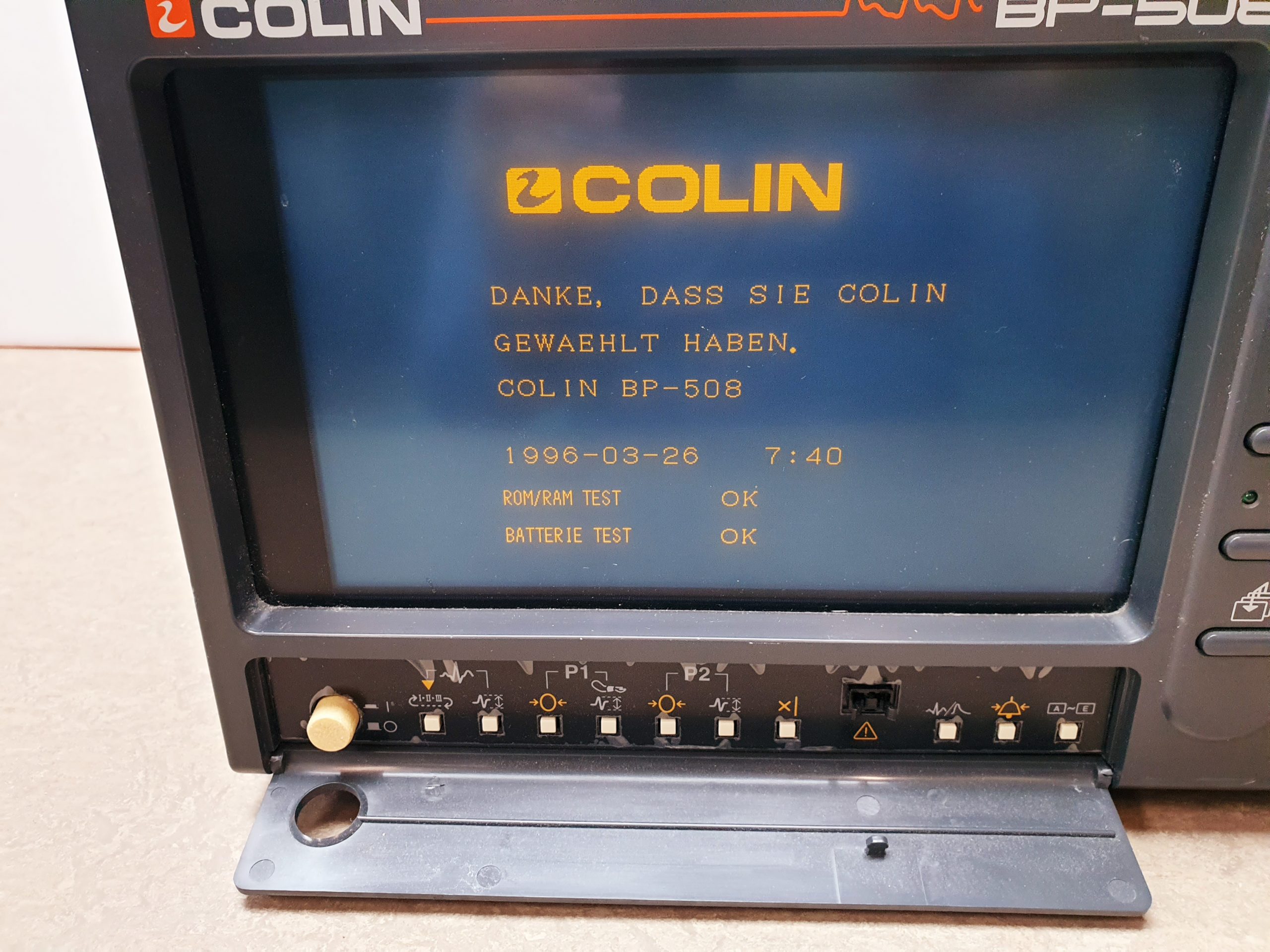 Colin BP-508 Patientenmonitor Vital Signs Monitor ICU ECG NIBP SPO2 Temp thumbnail 4