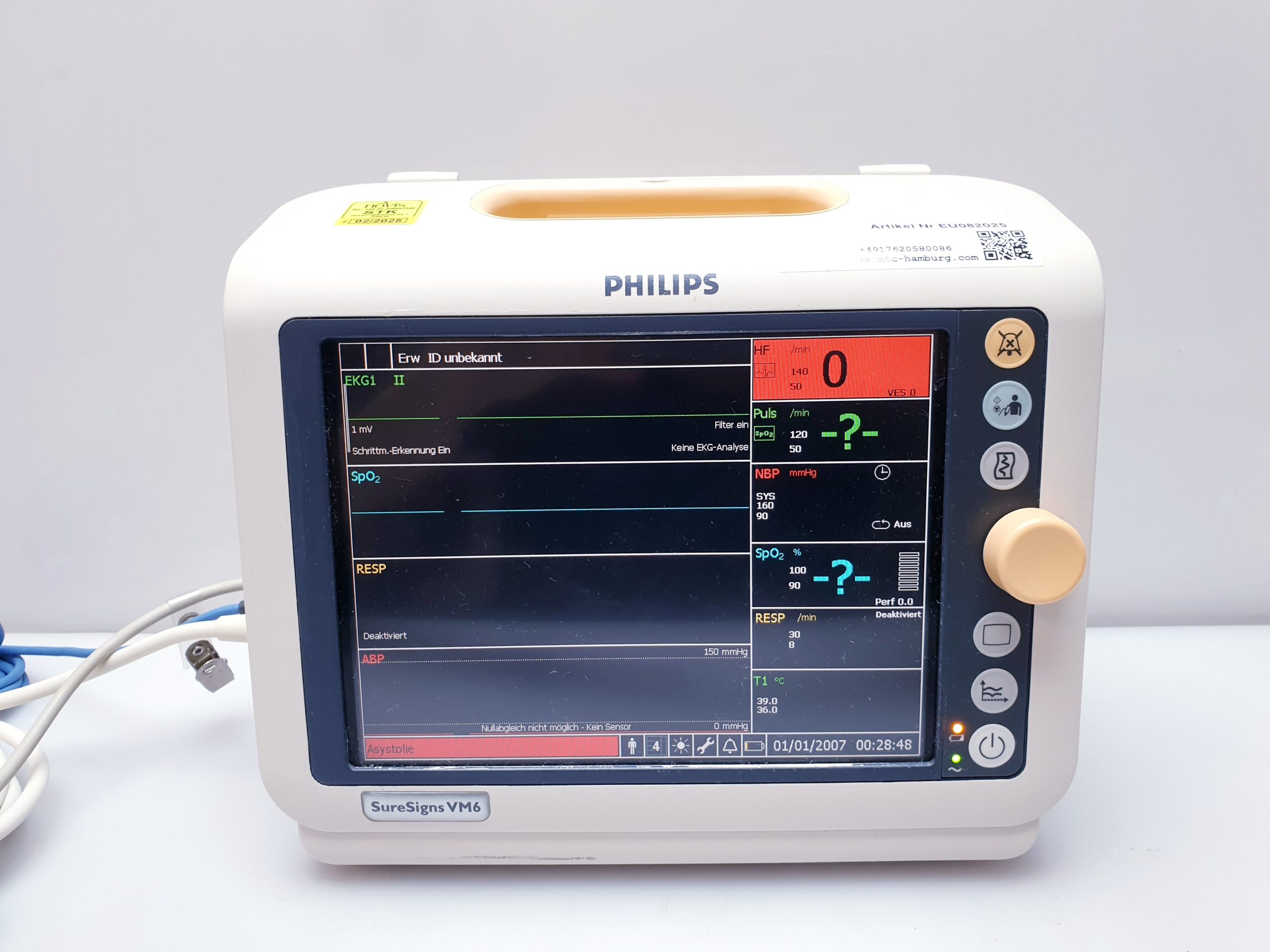 Philips SureSigns VM6 Überwachungsmonitor thumbnail 3